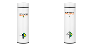 Garrafa Térmica Diga com quem Atiras BoyShooterBrasil