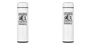 Garrafa Térmica Sua Mente Canhoto Armamentista