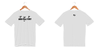 Run Hide Fight Pólvora com Blush Dry Fit