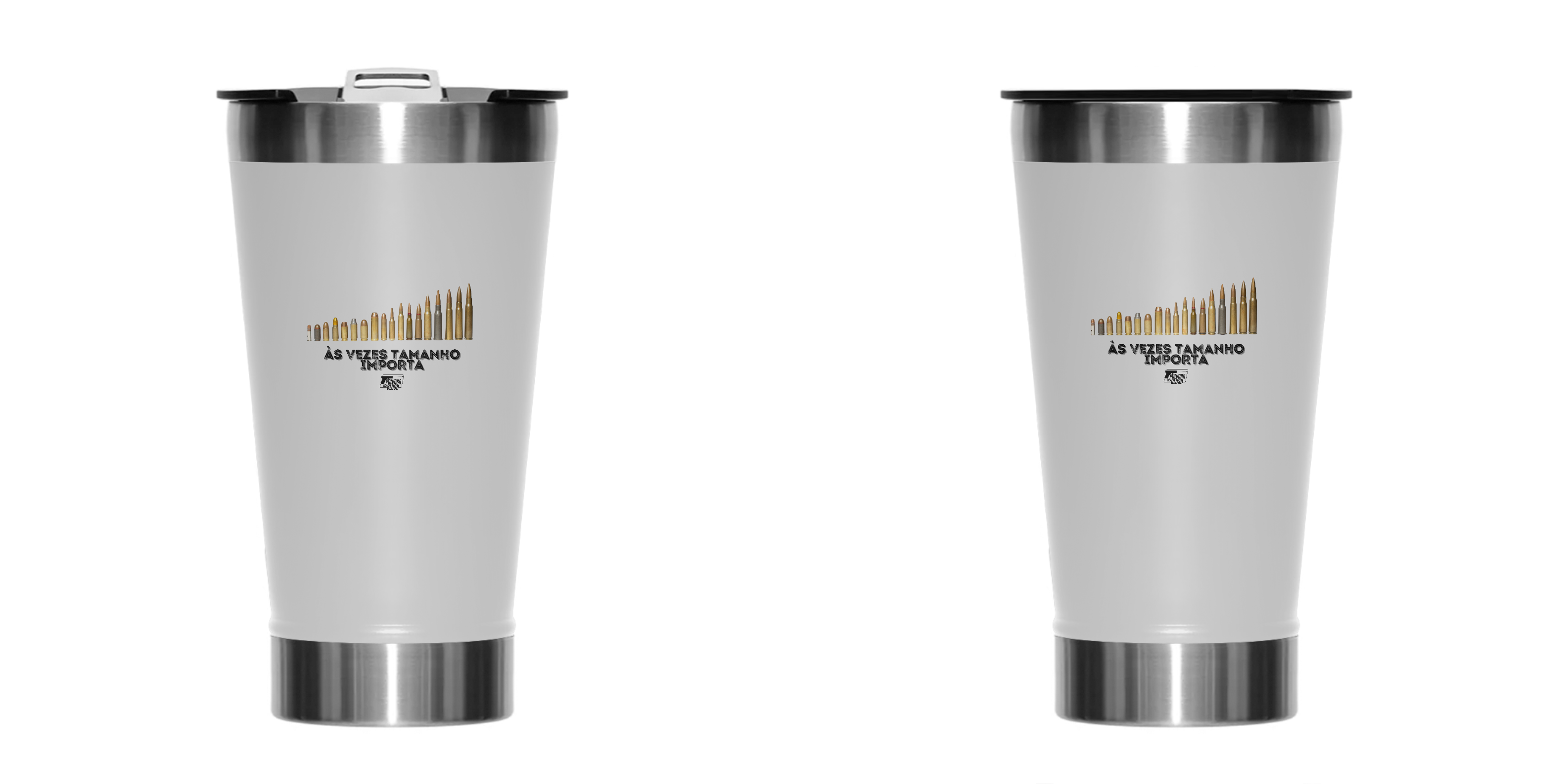 Copo Térmico Tamanho as vezes importa Brenda Provesi Pólvora com Blush