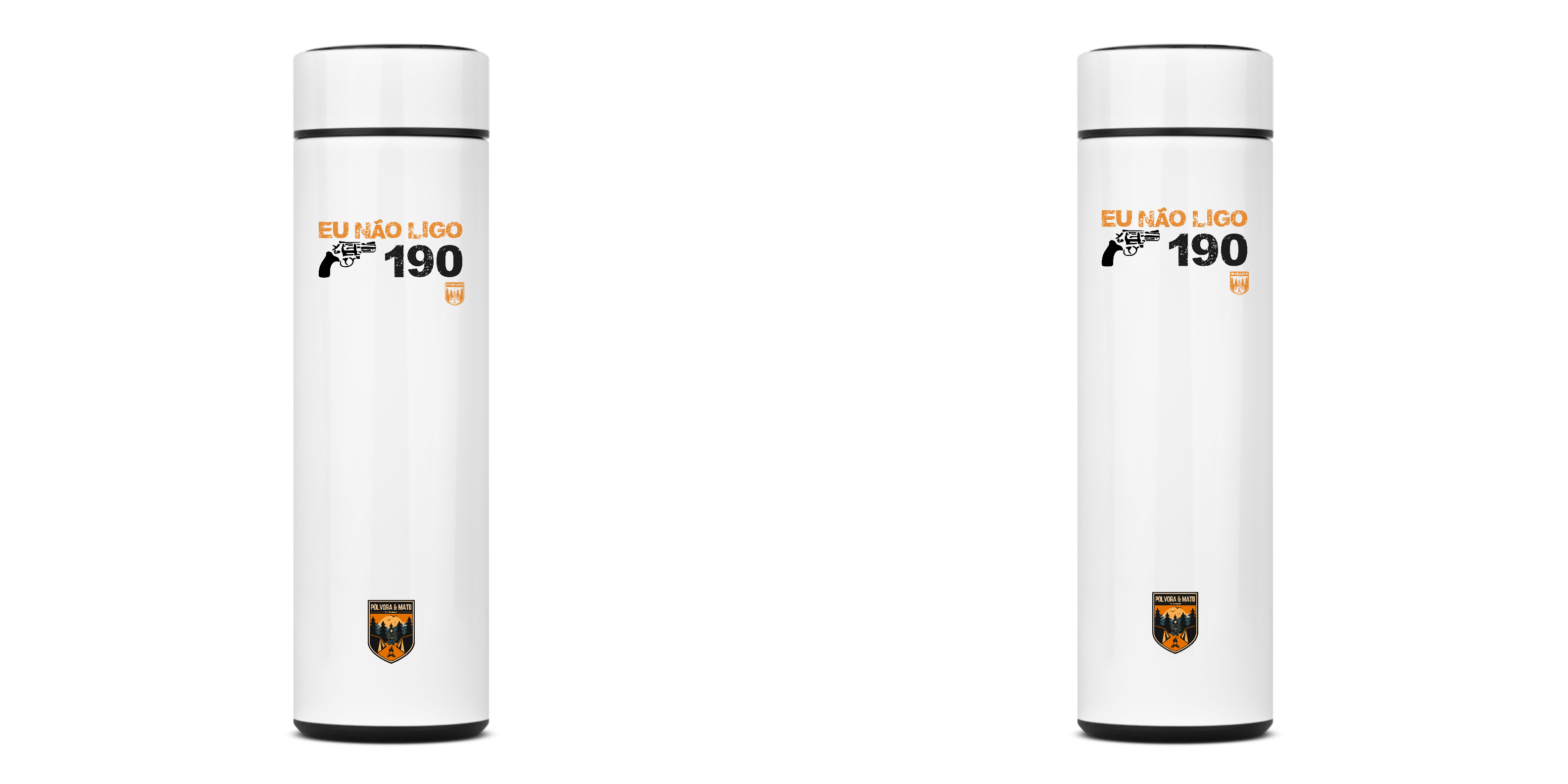 Garrafa Térmica Não Ligo 190 Pólvora e Mato