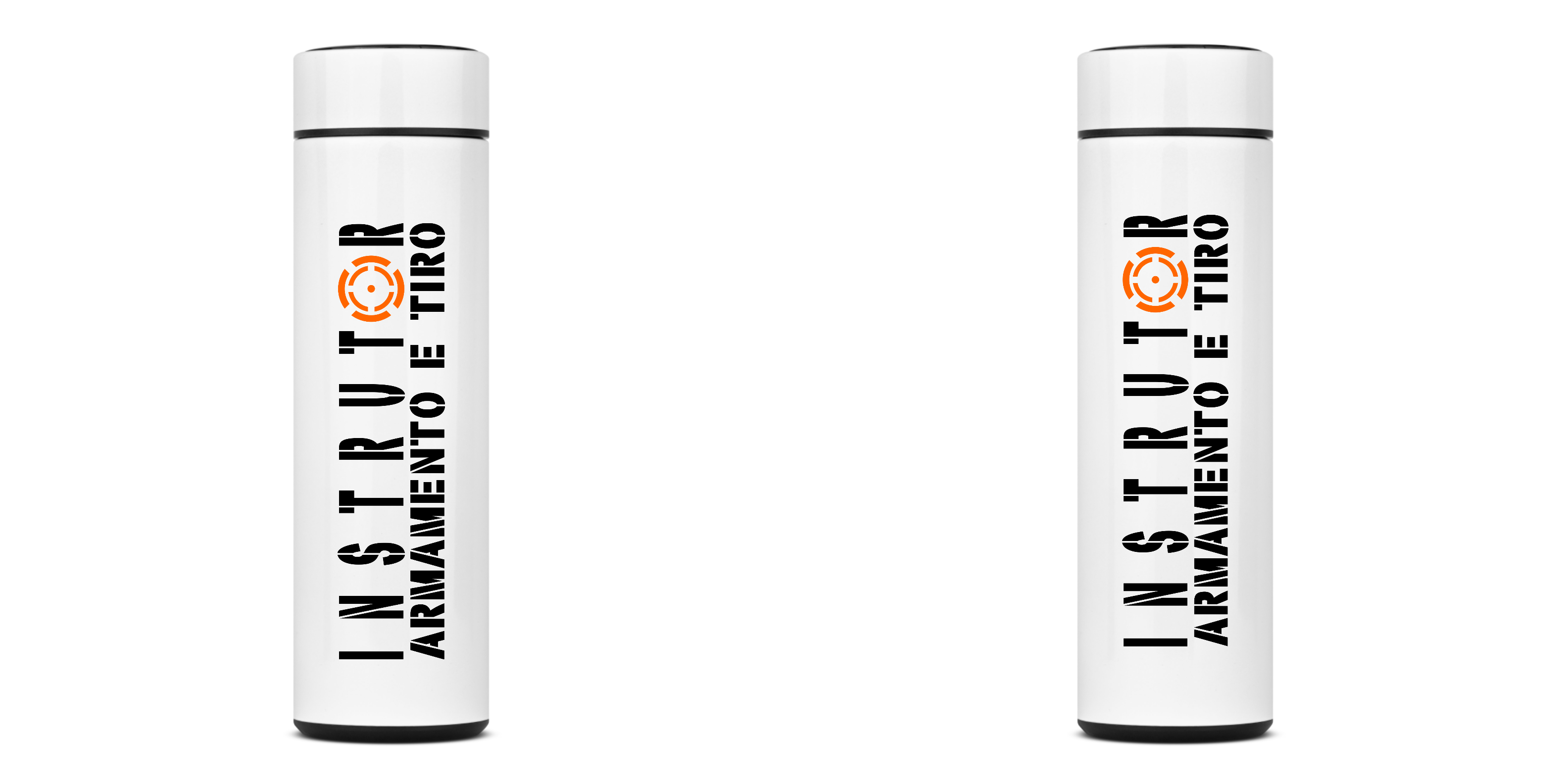 Garrafa Térmica Instrutor de Armamento e Tiro Vista na Mira