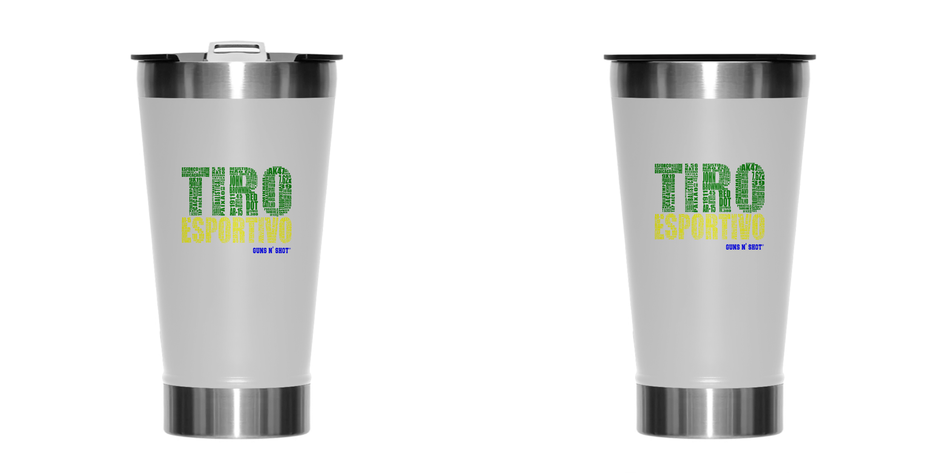 Copo Térmico Quebra Cabeça Tiro Esportivo 