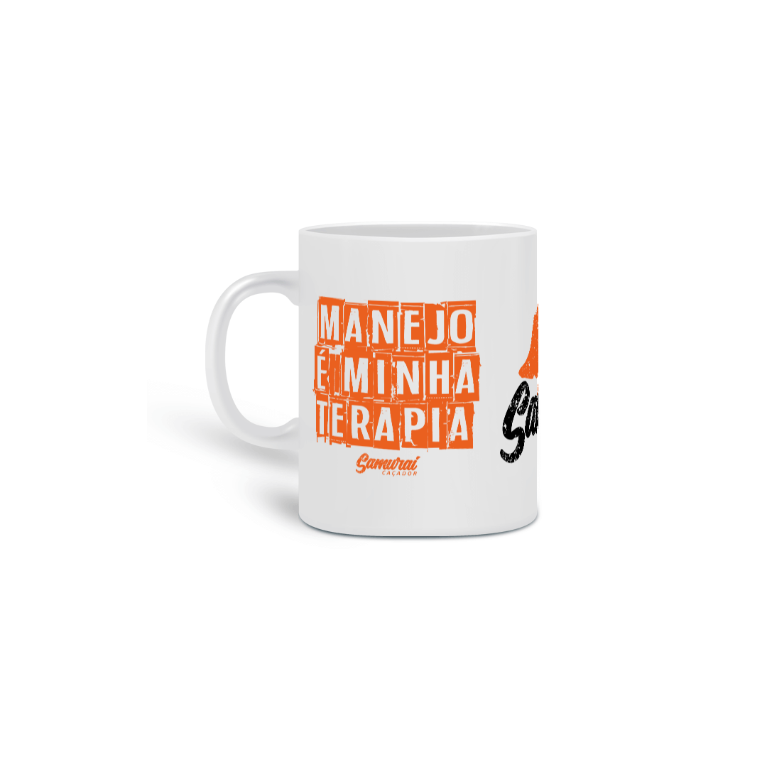 Caneca Minha Terapia Samurai Caçador 