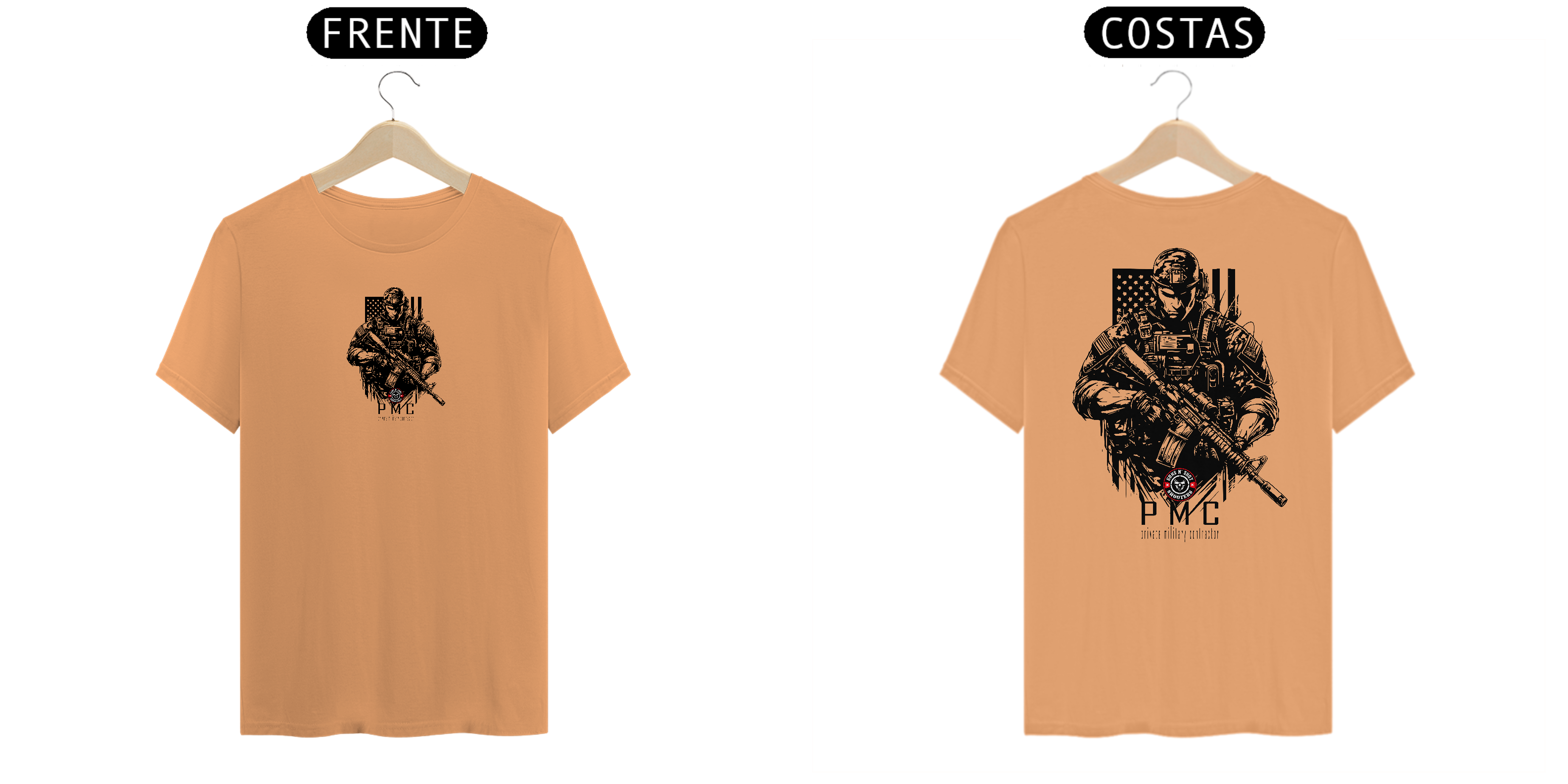 PMC USA Guns N' Shot Camiseta Estonada