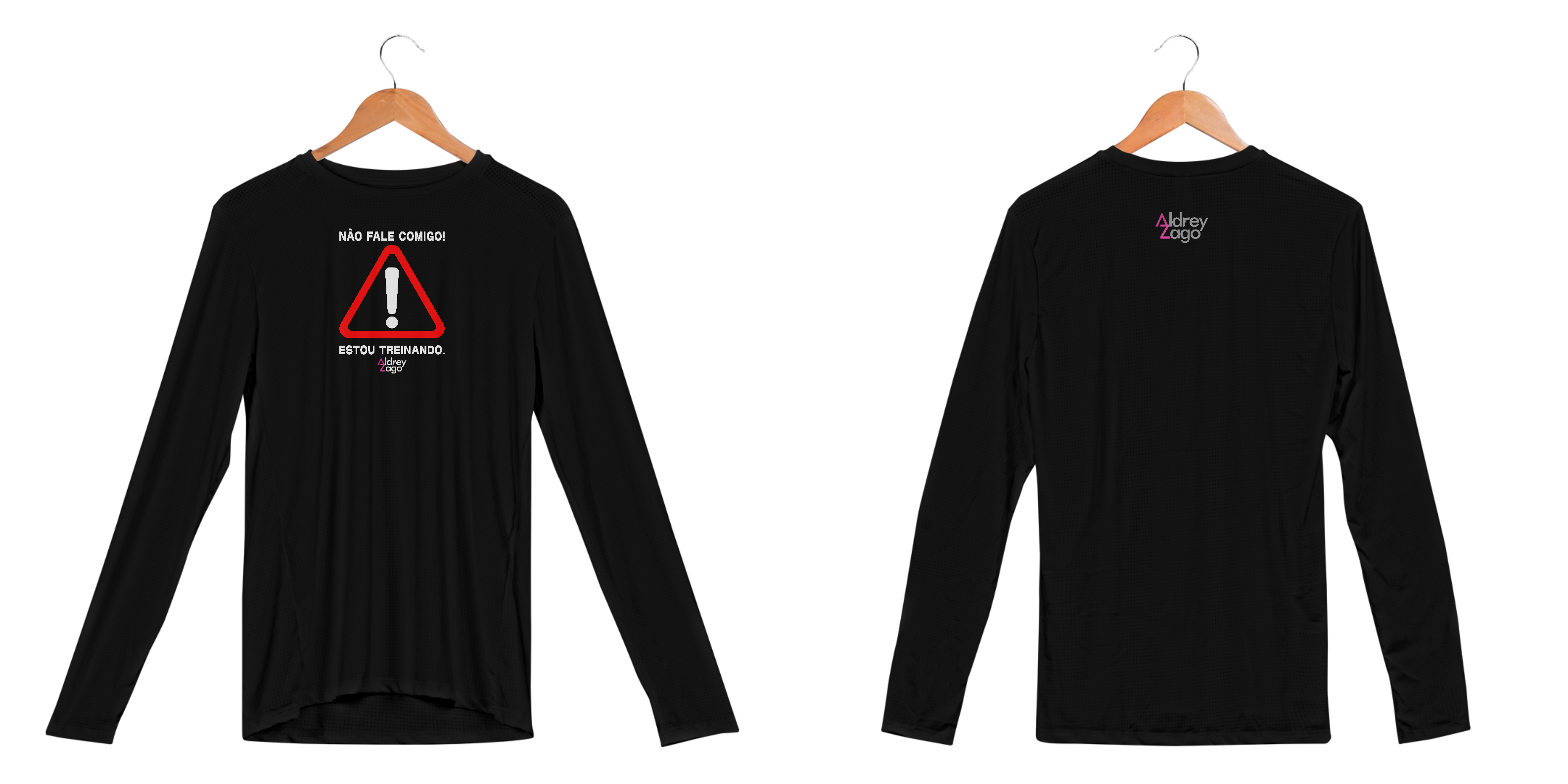 Estou Treinando Dry Fit  Manga Longa