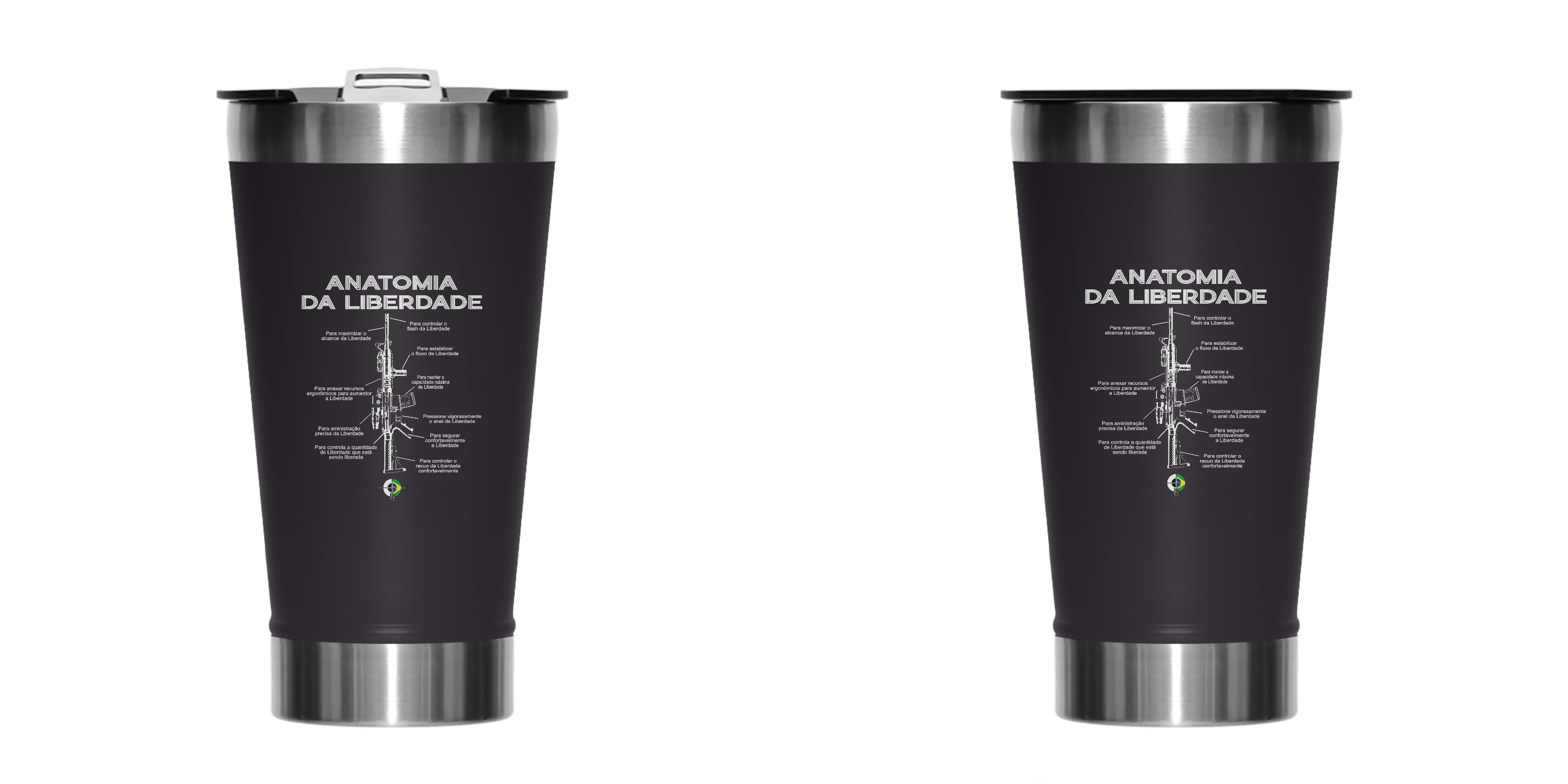 Garrafa Térmica Anatomia da Liberdade BoyShooterBrasil