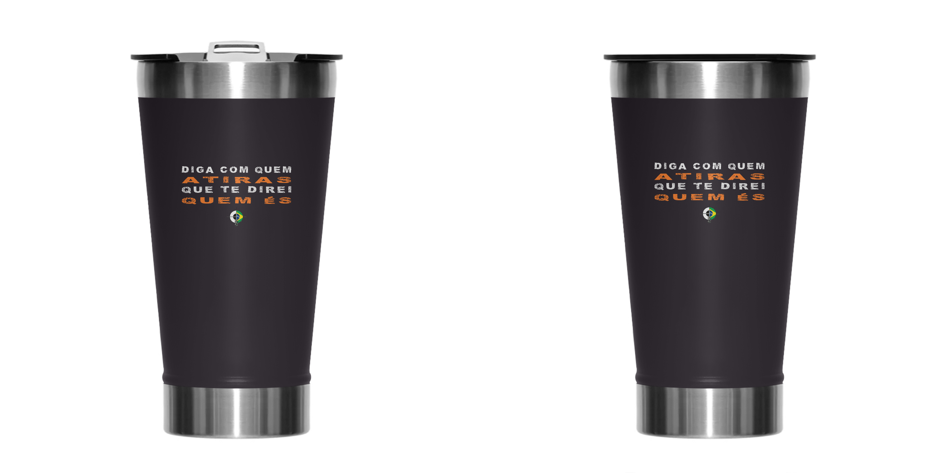 Copo Térmico Diga com quem Atiras BoyShooterBrasil