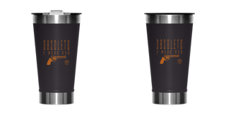 Copo Térmico Obsoleto Cão Armado