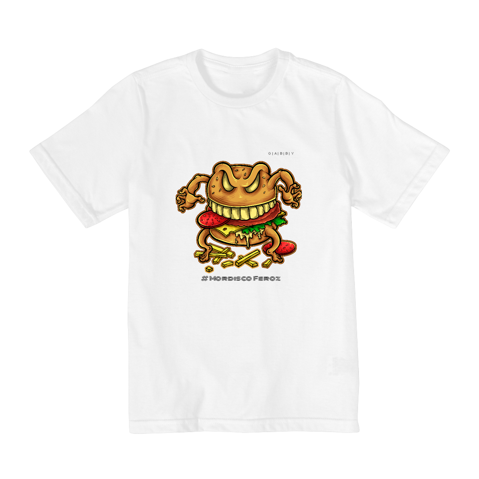 Nome do produto: Camiseta Infantil Mordisco Feroz