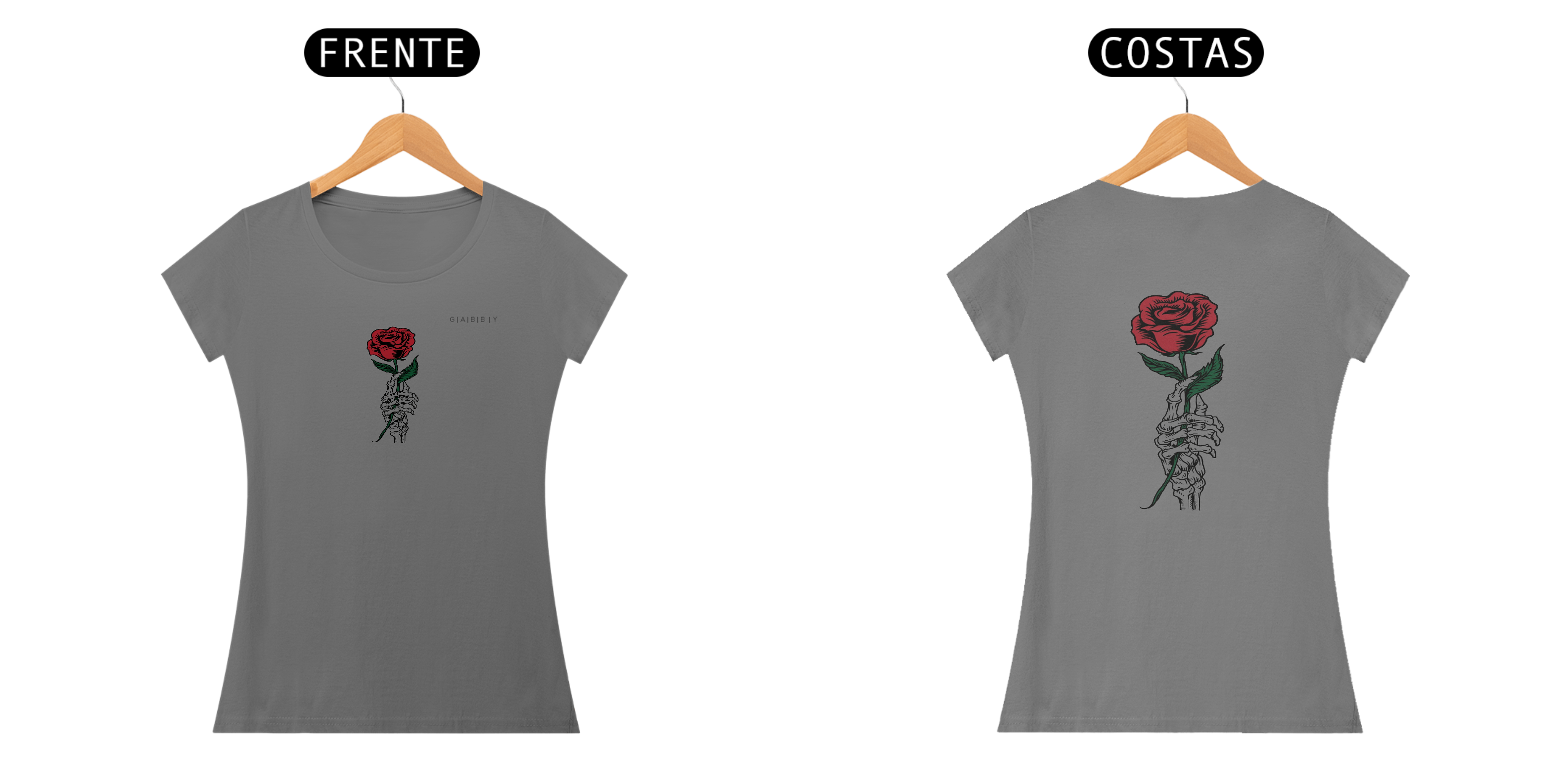 Nome do produto: Camiseta Feminina Rosas Eternas