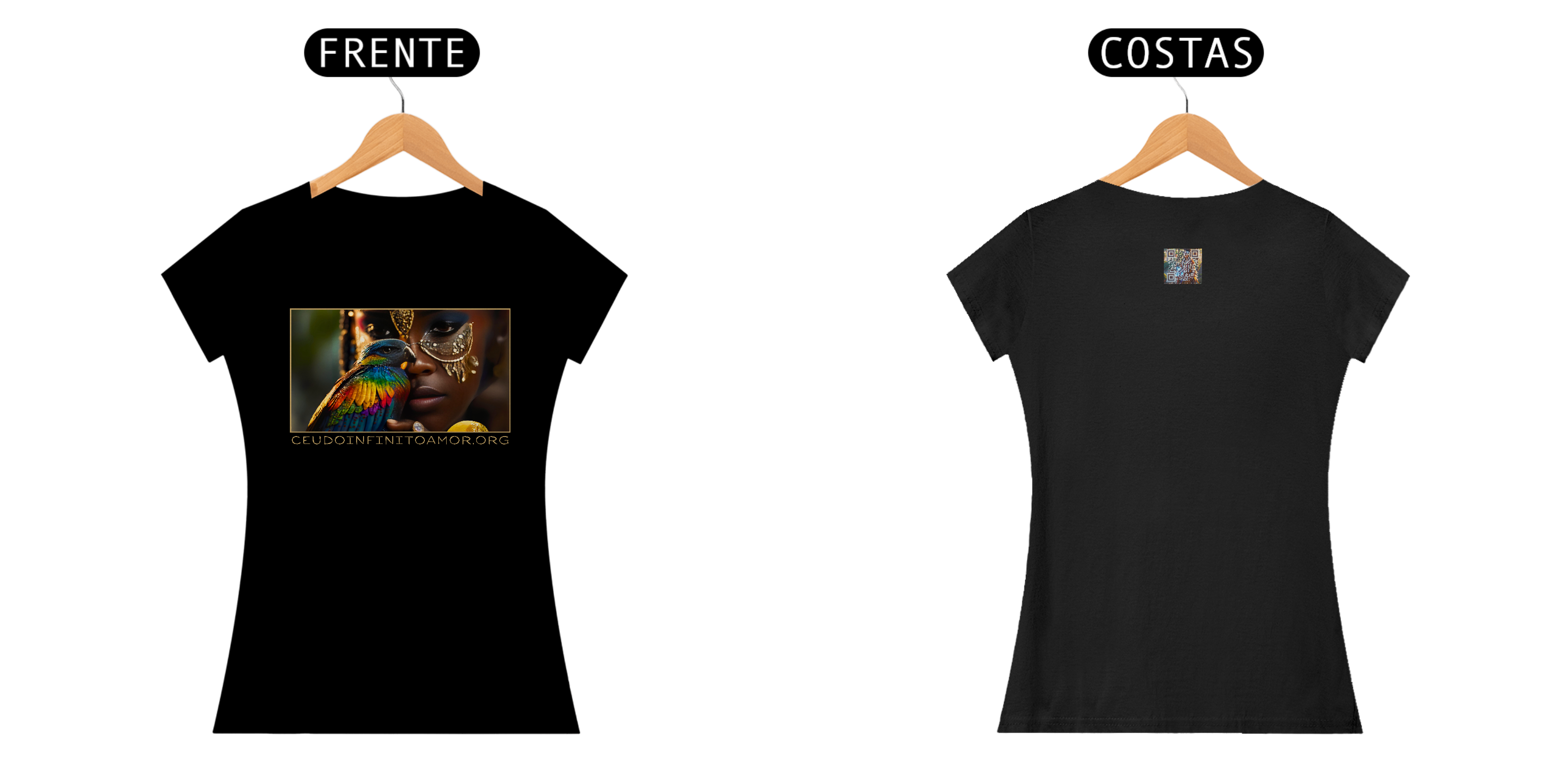 Nome do produto: Baby Look Iansã 2 | VENTOU é OYÁ + BRISA e FOGO