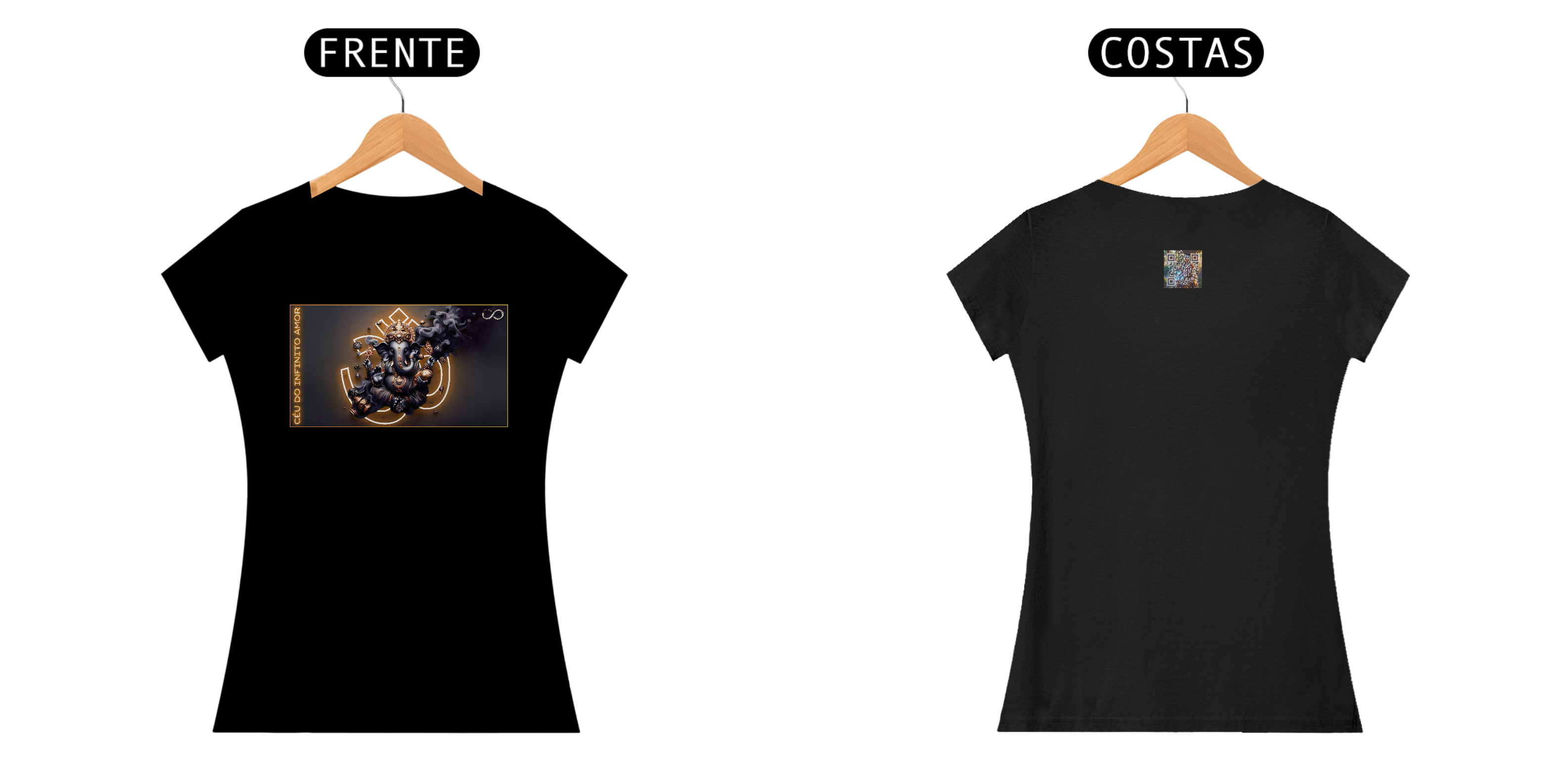 Nome do produto: Baby Look Ganesha Om Ganapataye Namaha | MÚSICA DE REZO 12