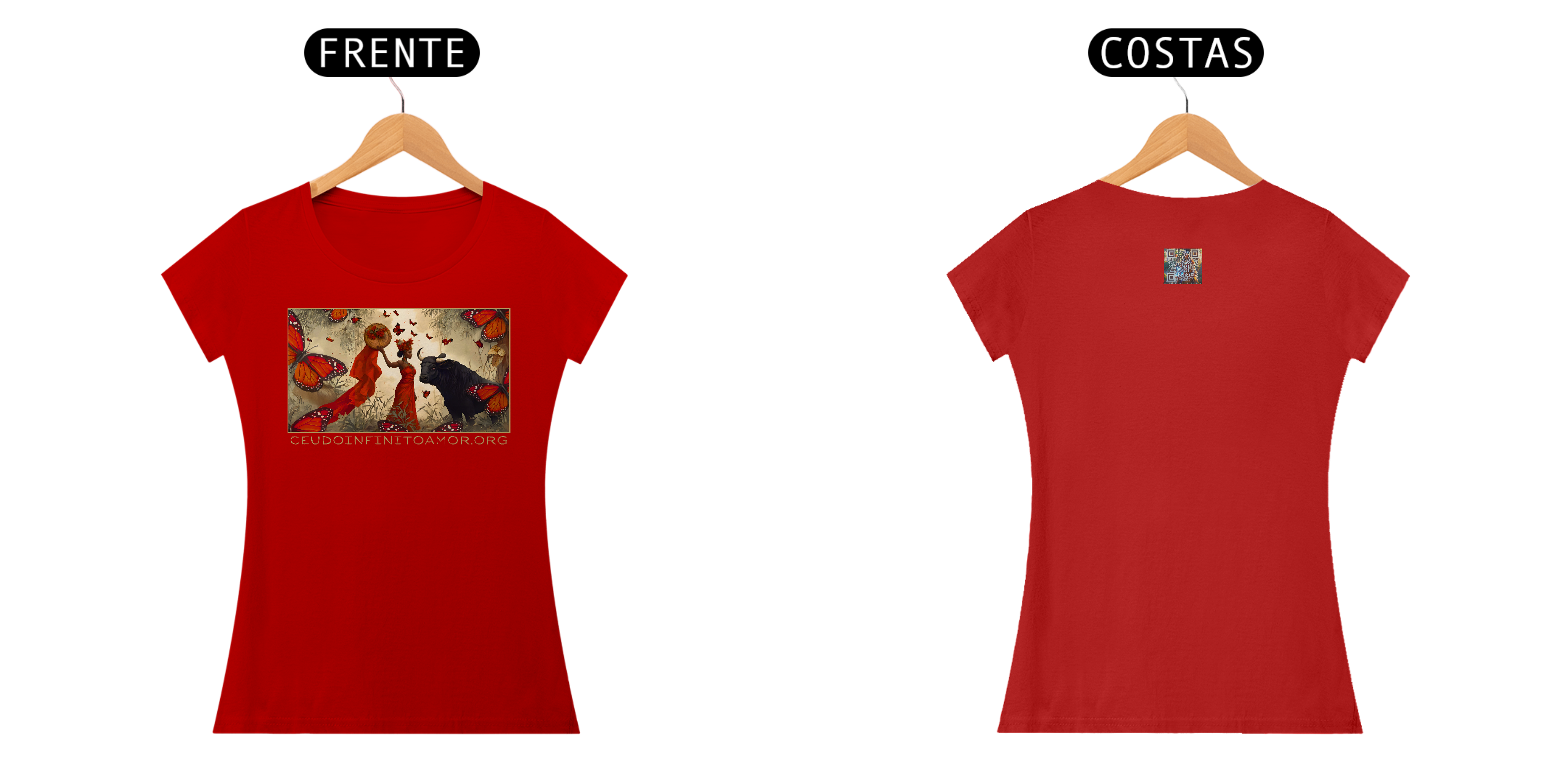 Nome do produto: Baby Look Iansã | VENTOU é OYÁ + BRISA e FOGO 