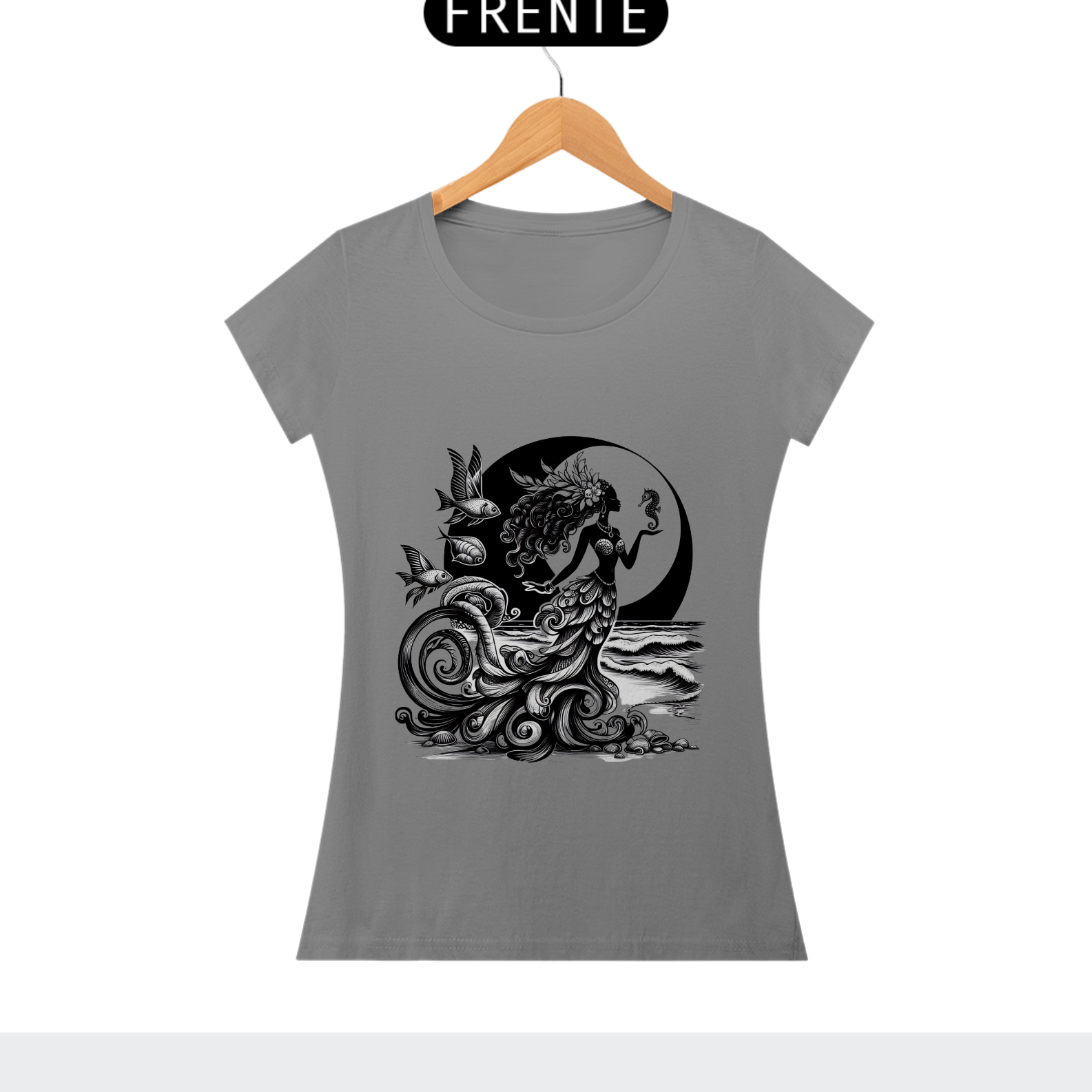 Nome do produto: Camiseta  Iemanjá 