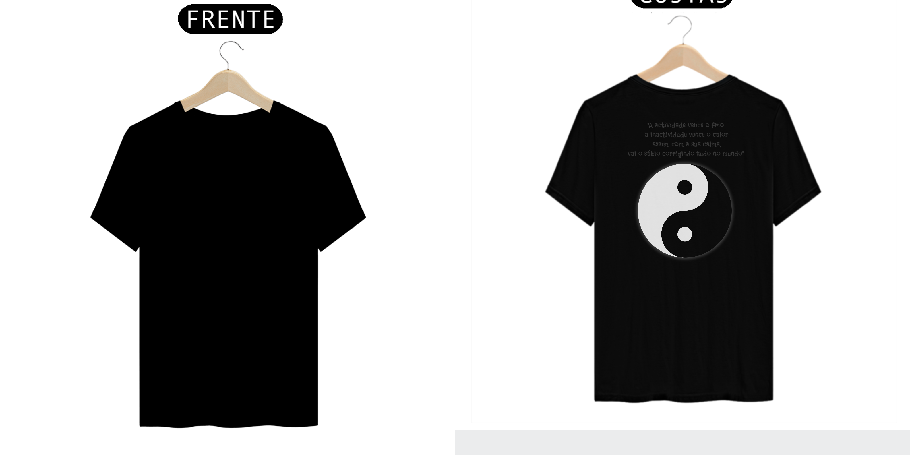 Nome do produto: Camiseta ying yang taoismo