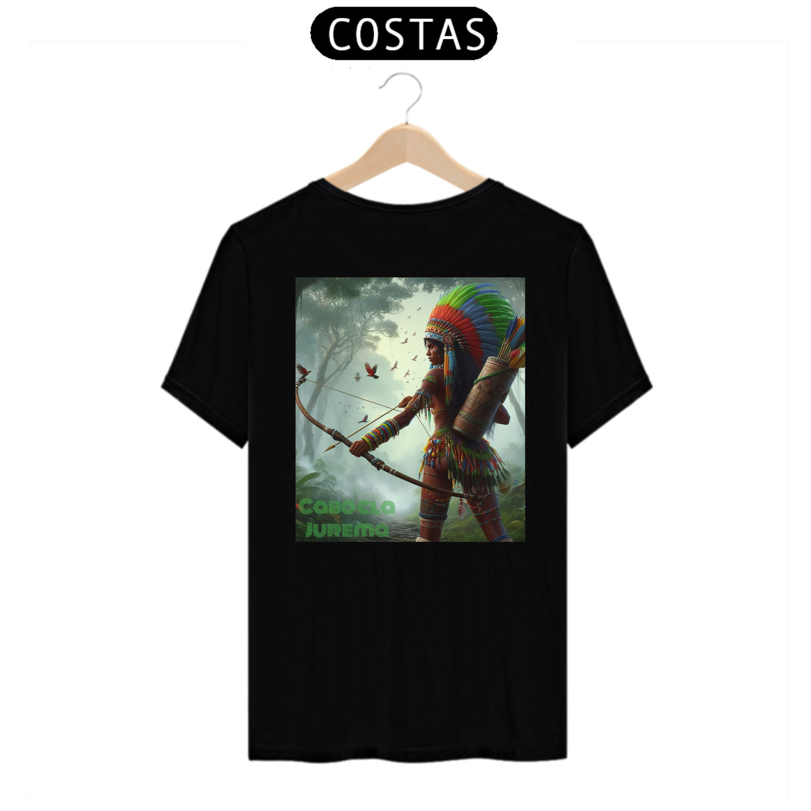 Nome do produto: Camiseta Cabocla Jurema