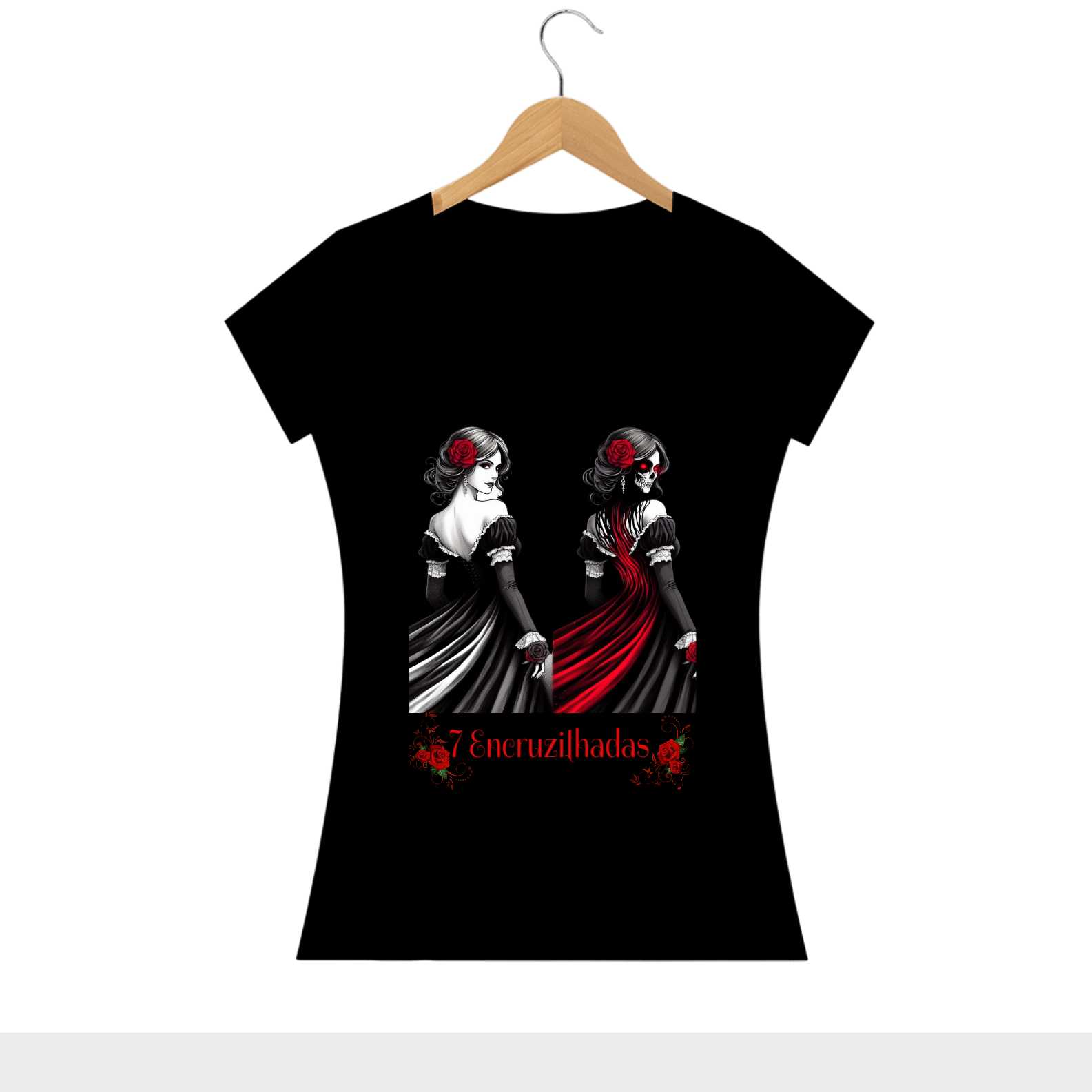 Nome do produto: Camiseta Pombo Gira 7 Encruzilhadas 