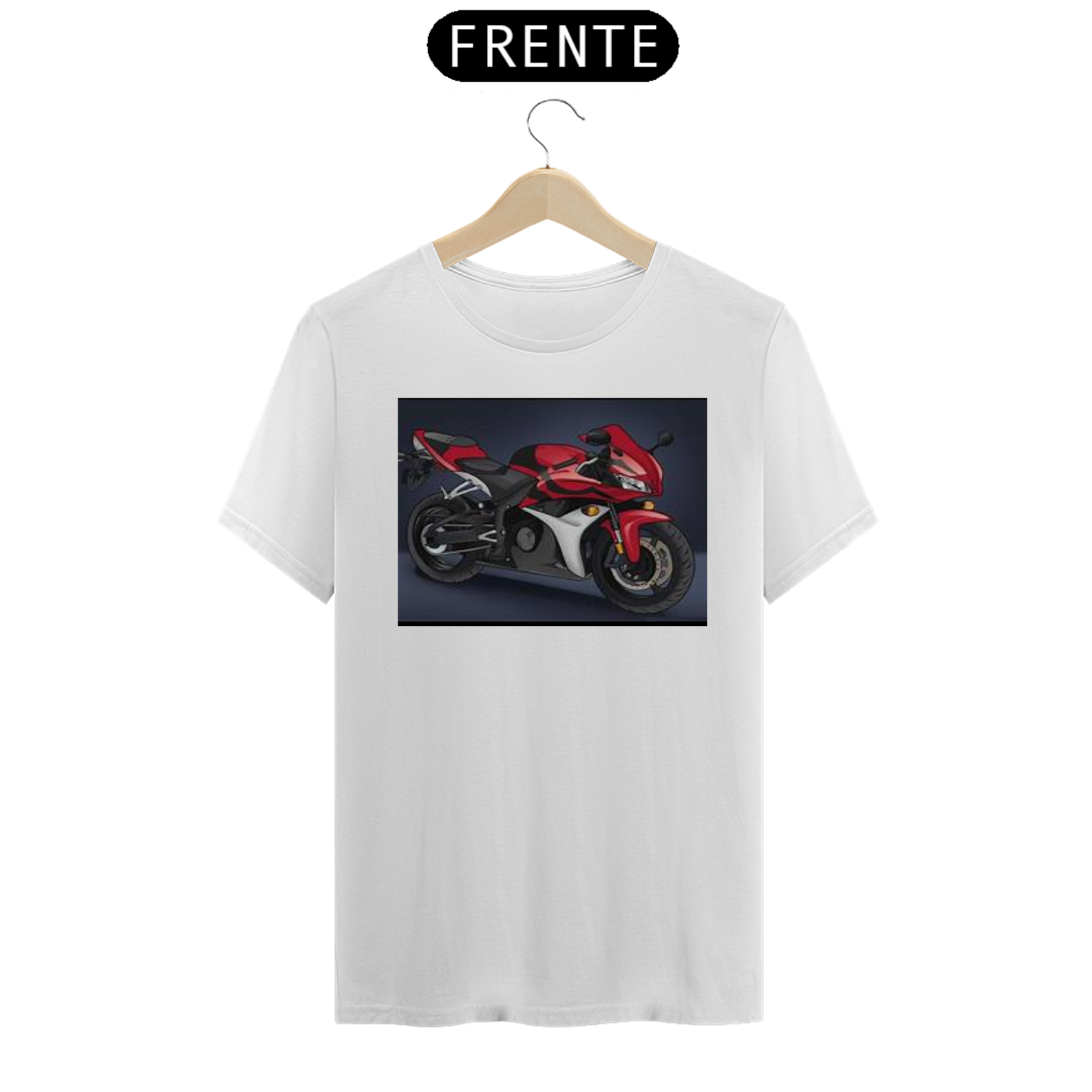 Nome do produto: camiseta com estampa de moto