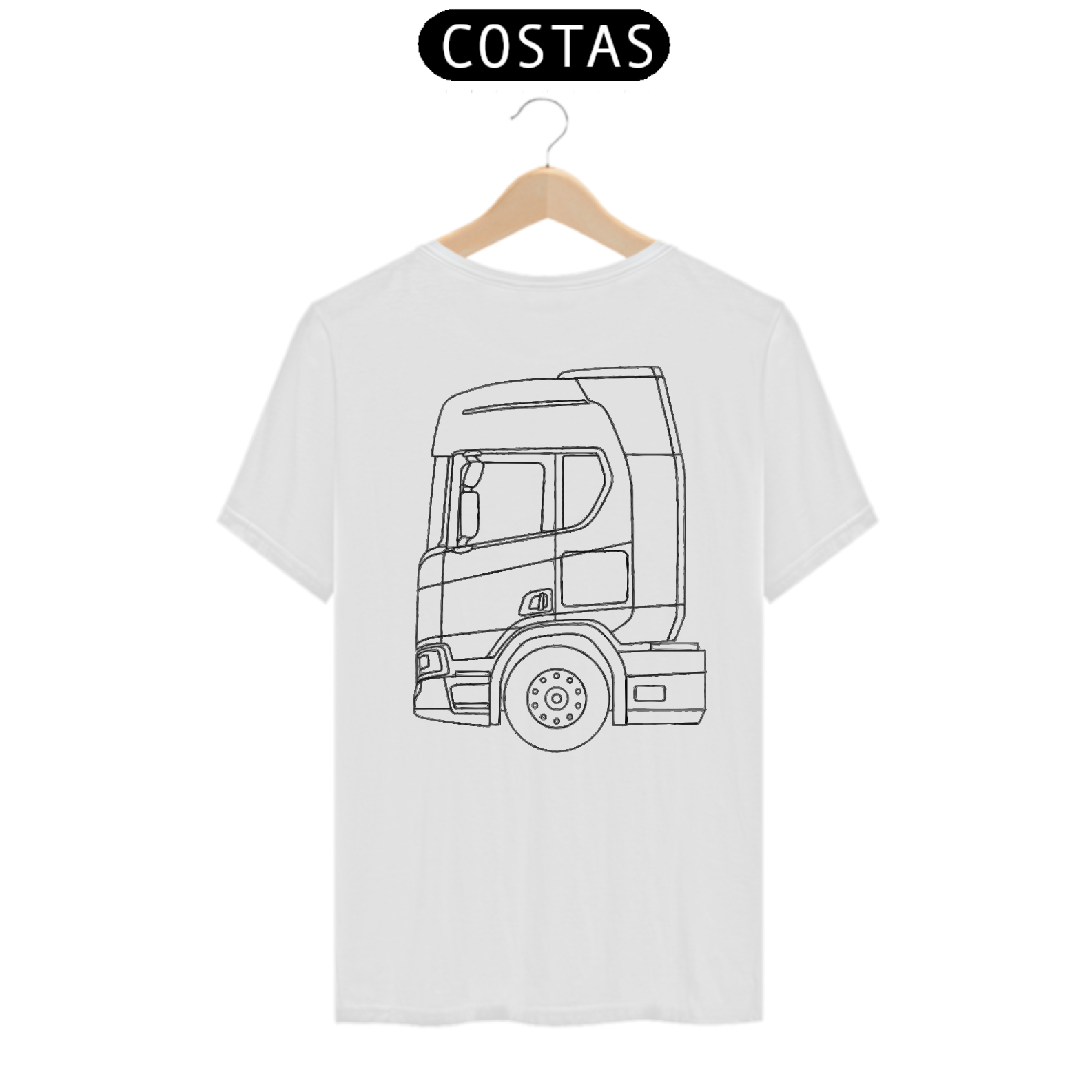 Nome do produto: Camiseta Scania R Estampa nas Costas