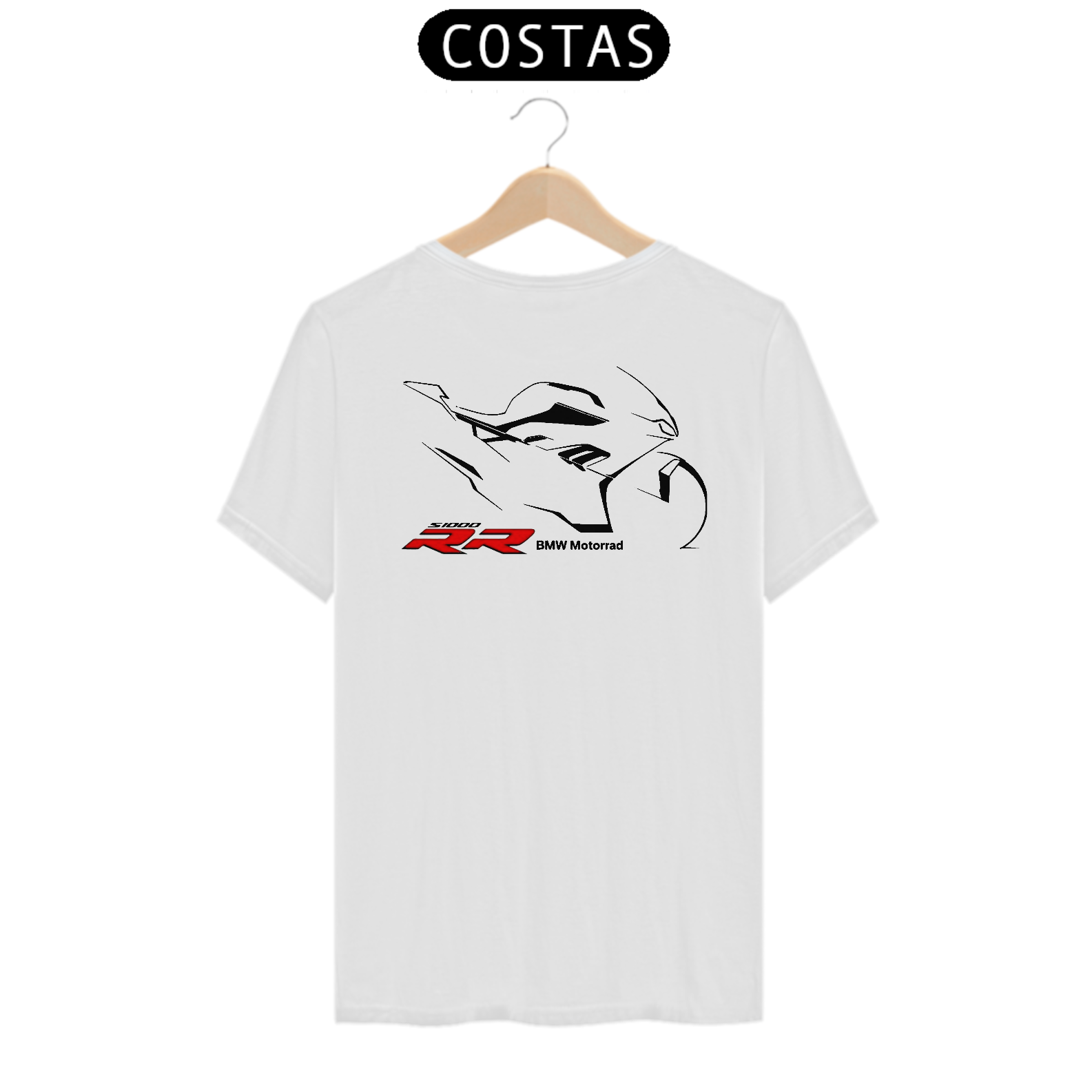 Nome do produto: Camiseta Moto BMW RR - Estampa nas costas 
