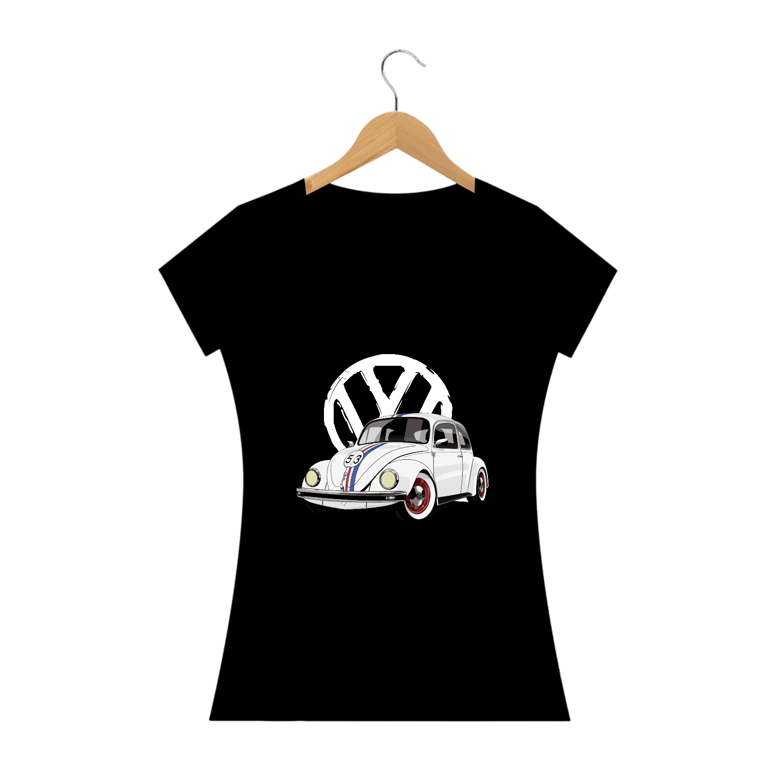 Nome do produto: Camiseta Feminina VW Fusca