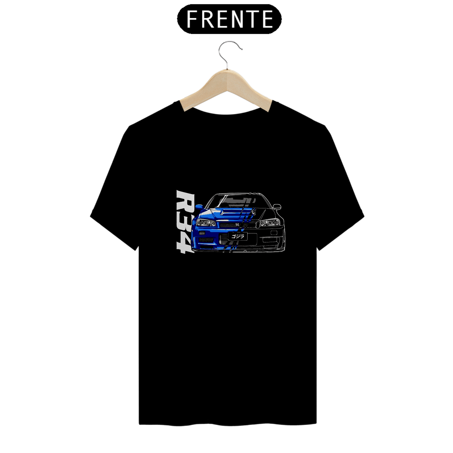 Nome do produto: Camiseta R34 Preta