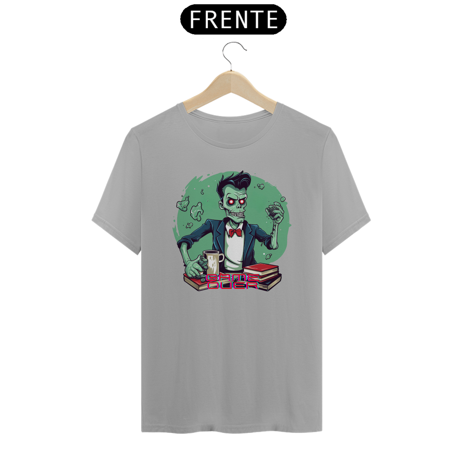 Nome do produto: Camiseta - 50\'s Zombie Gentleman