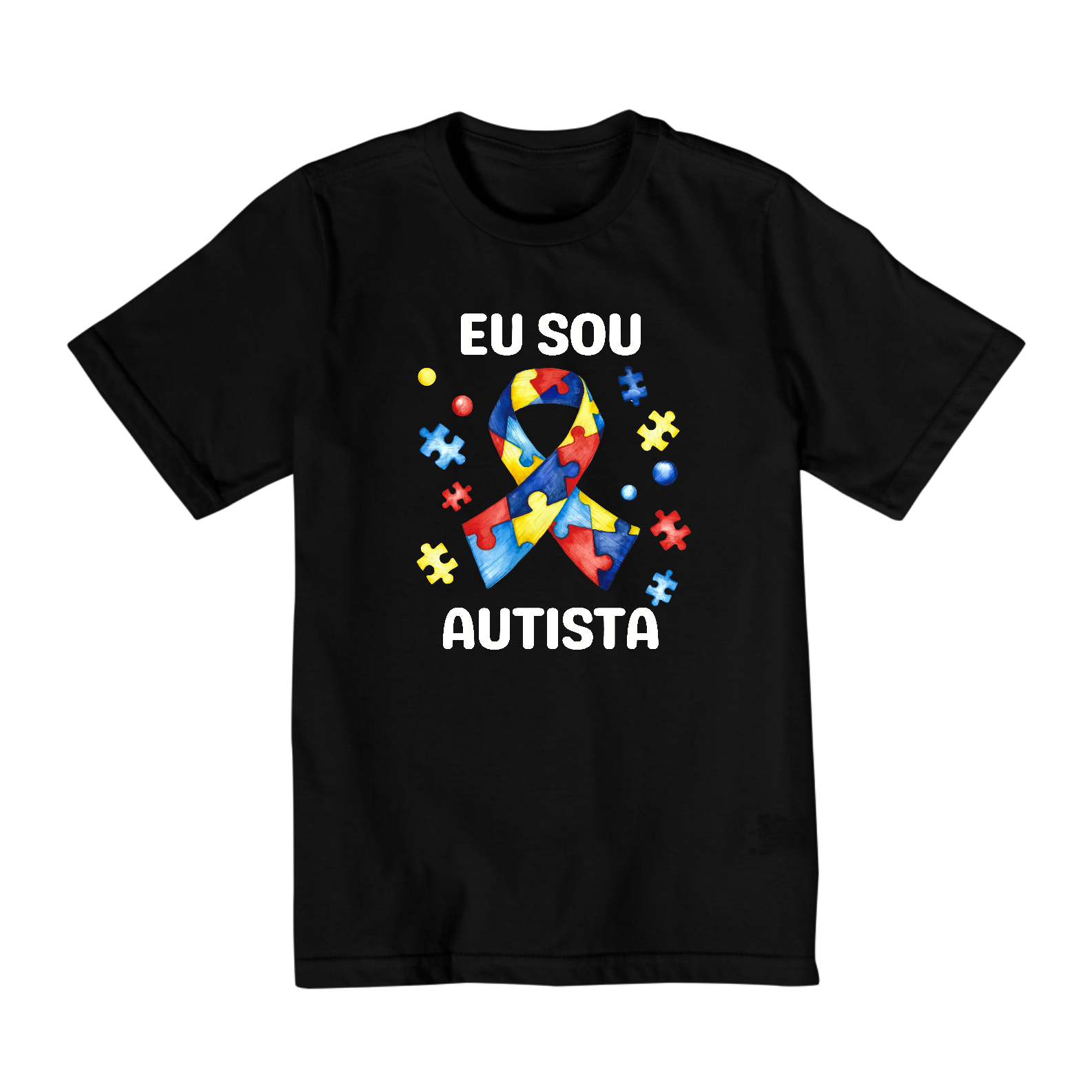Nome do produto: CAMISETA INFANTIL EU SOU AUTISTA (2 a 8 anos)