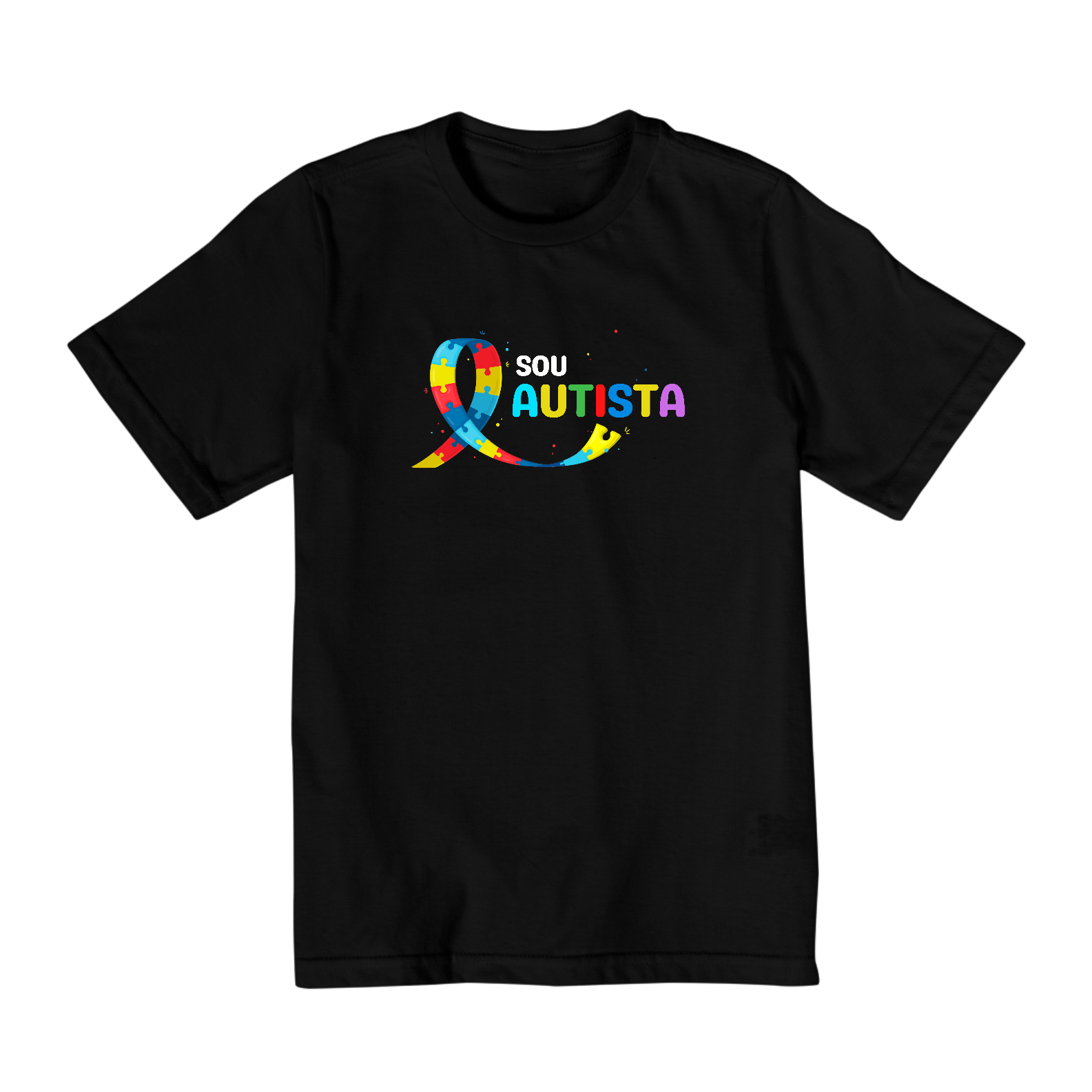 Nome do produto: CAMISETA INFANTIL EU SOU AUTISTA (2 a 8 anos)