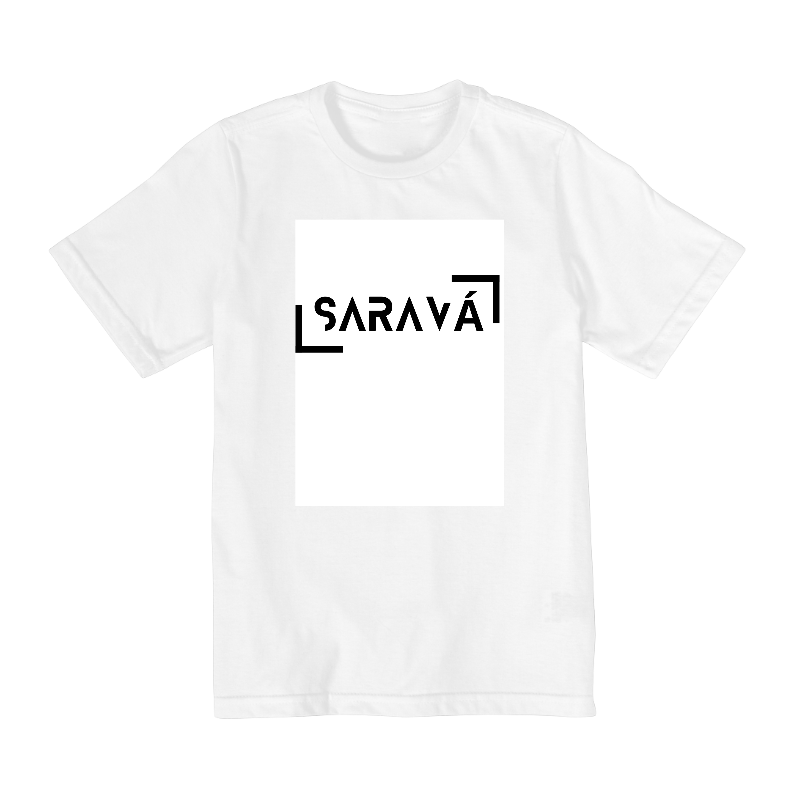 Nome do produto: Camiseta Infantil Branca - Saravá