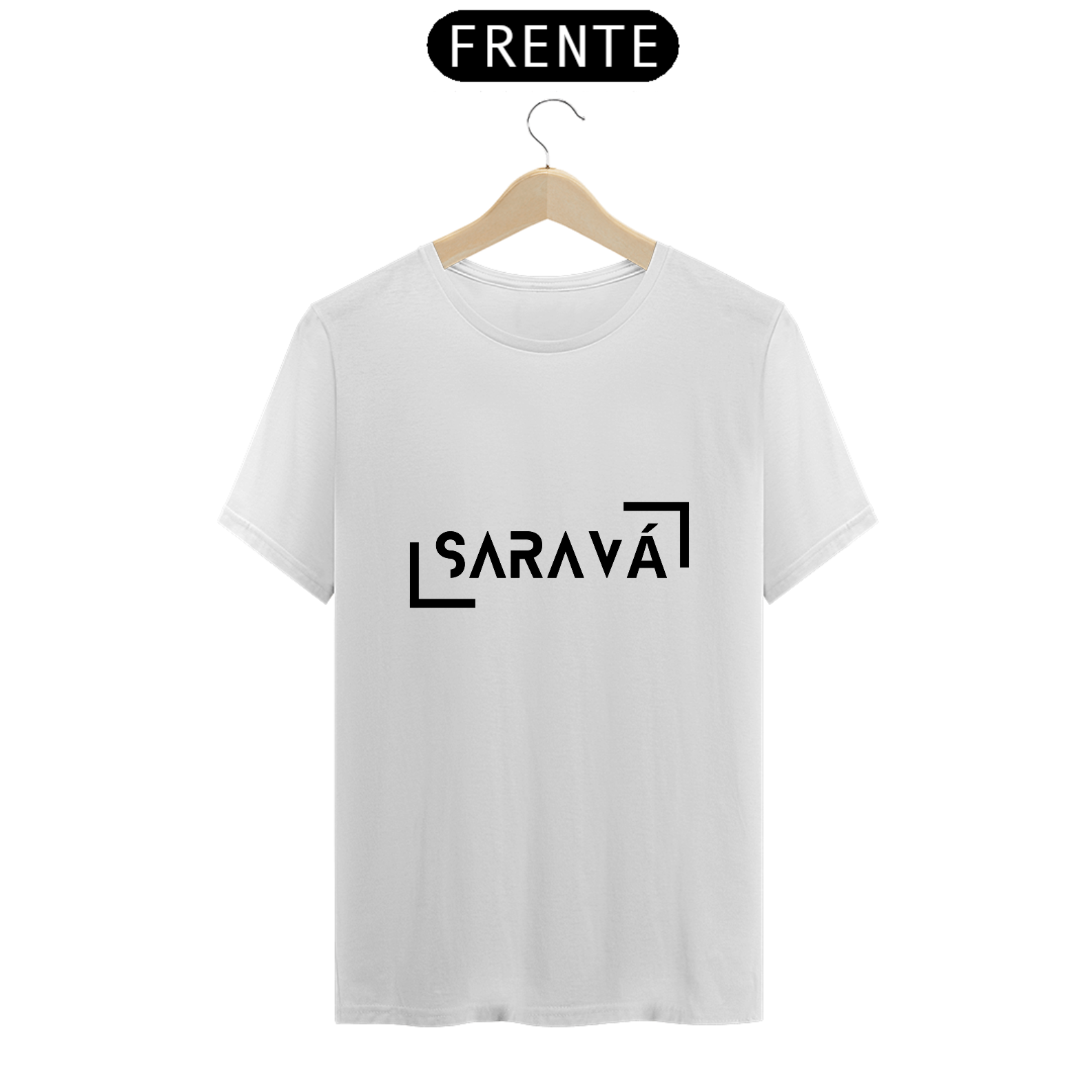 Nome do produto: Camiseta Branca Saravá