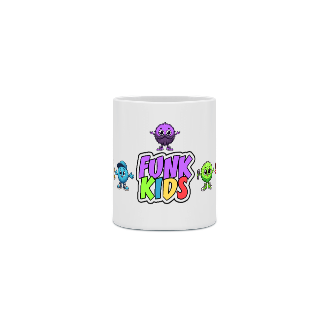 Nome do produto: Caneca FUNK KIDS - Turma completa