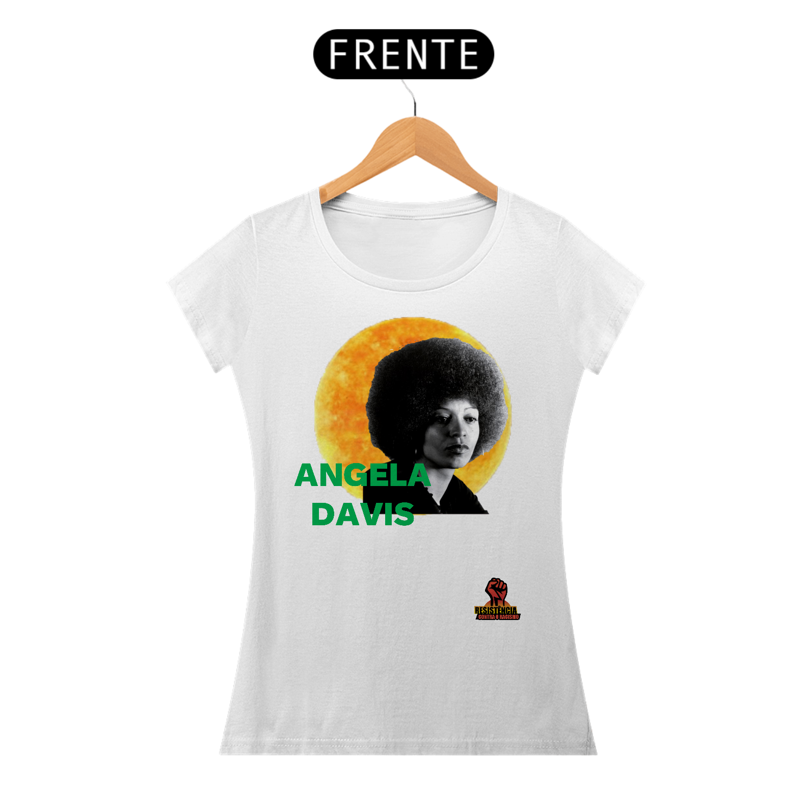 Camisa feminina Angela Davis