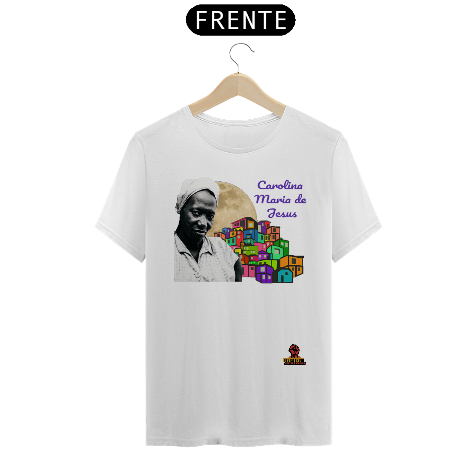 camisa Carolina Maria de Jesus