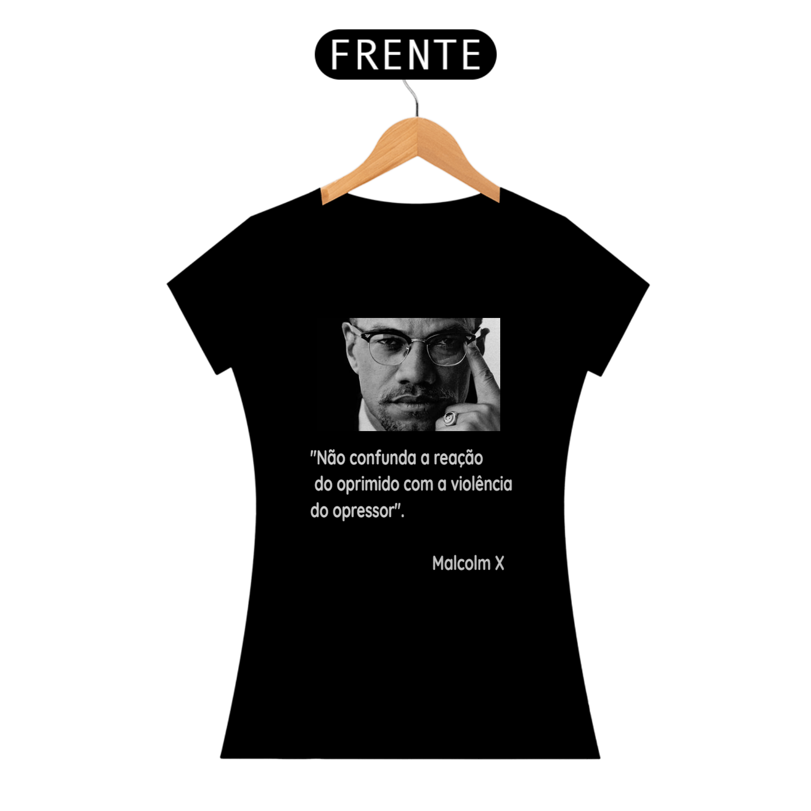 camisa feminina Malcolm x 