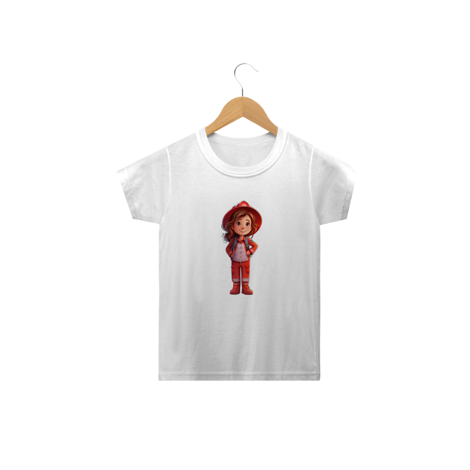 Nome do produto: Camiseta infantil A BOMBEIRA