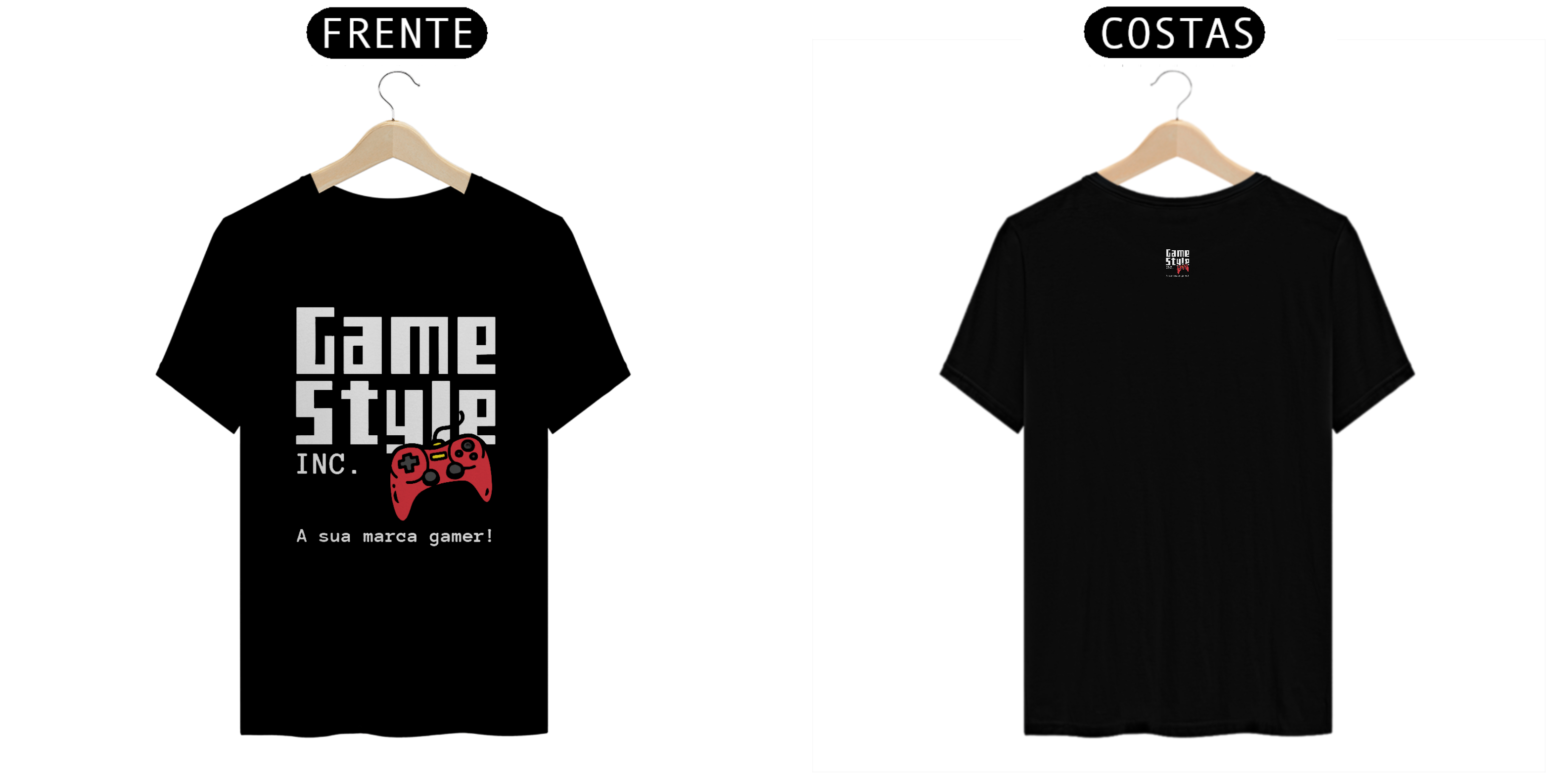 Nome do produto: Camiseta estampa na frente e mini estampa atrás