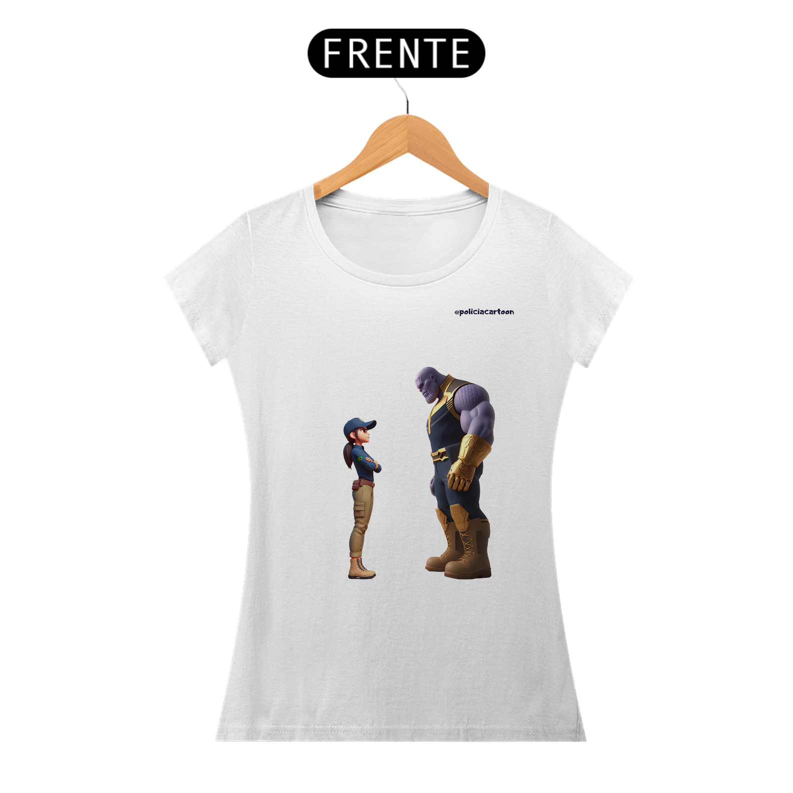 Nome do produto: CAMISA FEMININA ADULTO - THANOS - CORES CLARAS