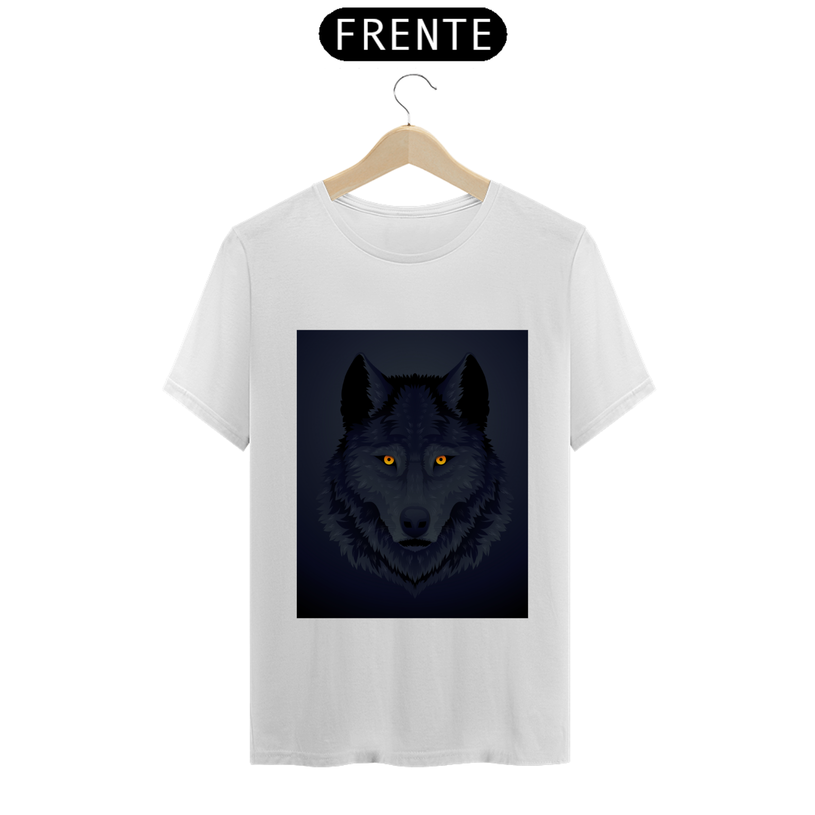 Nome do produto: Camiseta estampa de lobo