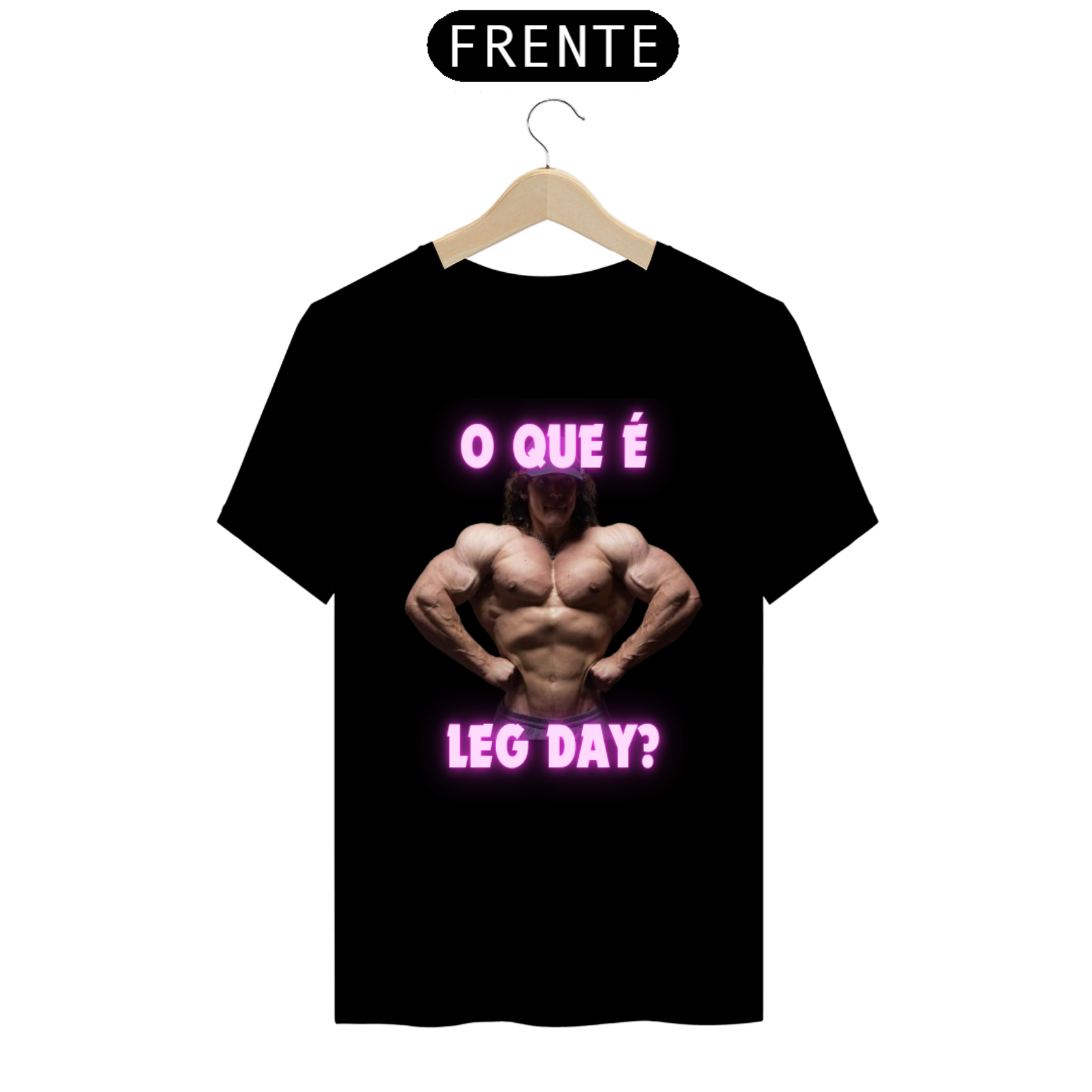 Nome do produto: Manto de academia ( O QUE É LEG DAY)