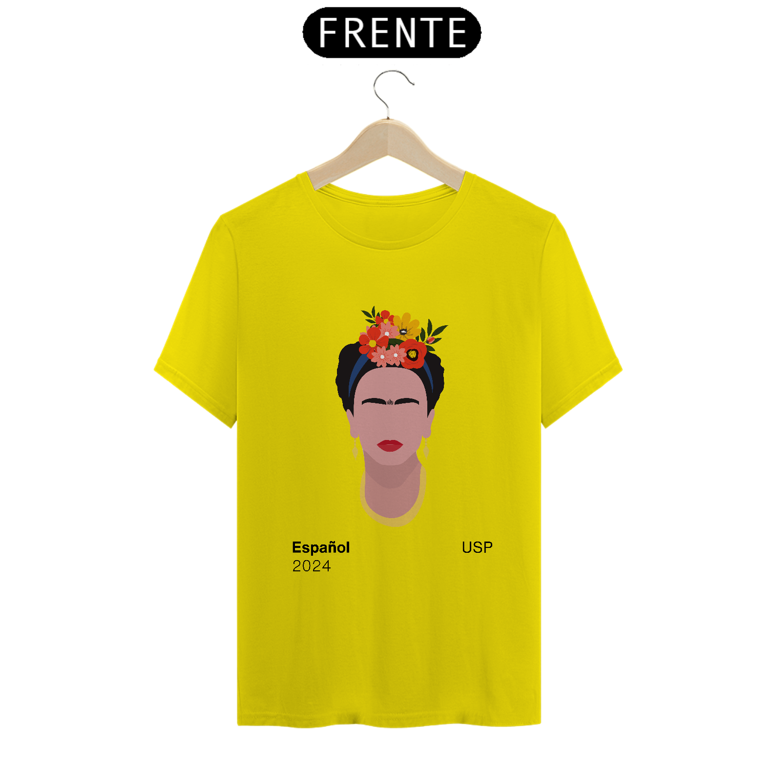 Nome do produto: Camiseta Letras USP 2024 Espanhol Modelo 4 Várias Cores