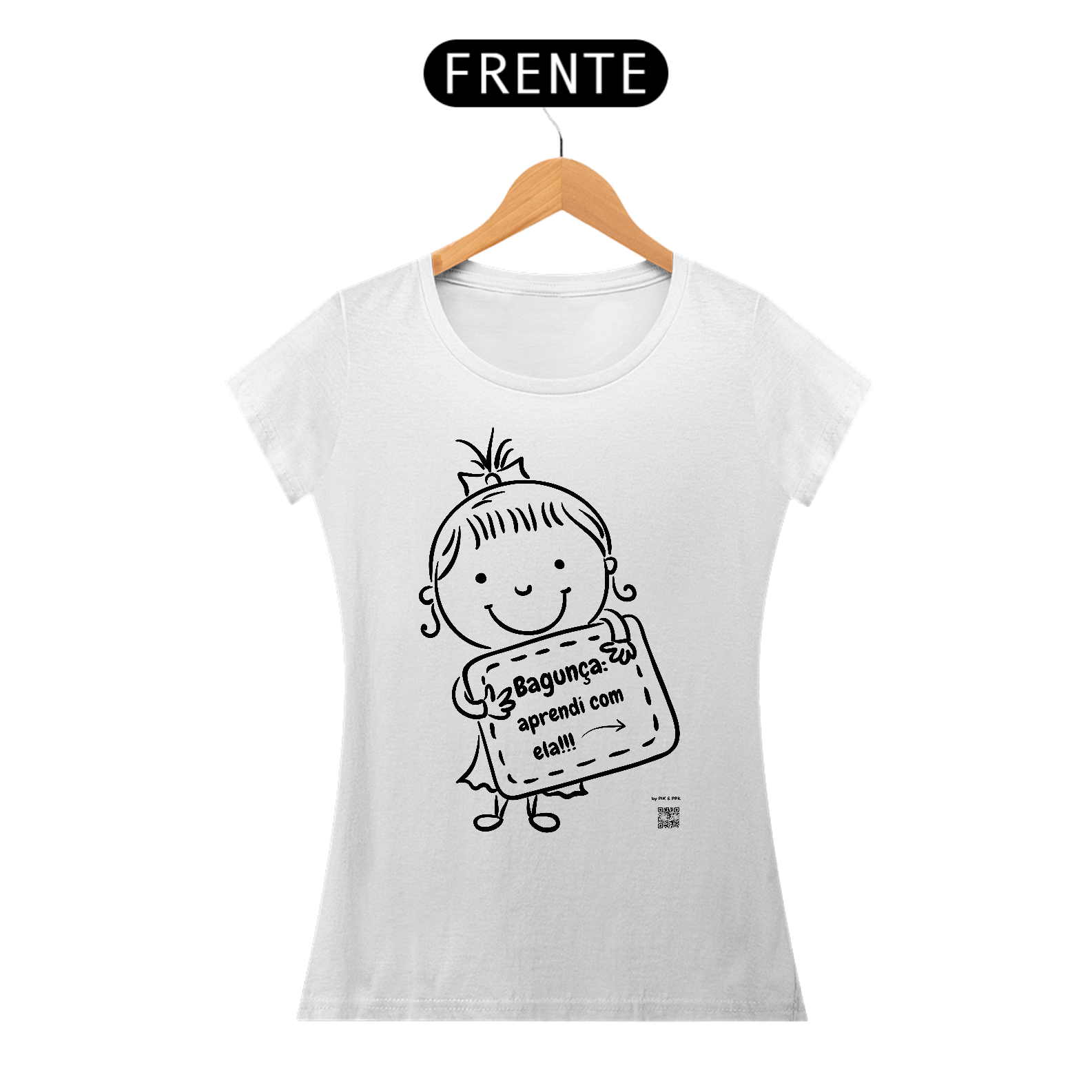 Nome do produto: BAGUNÇA APRENDI COM ELA (feminina)