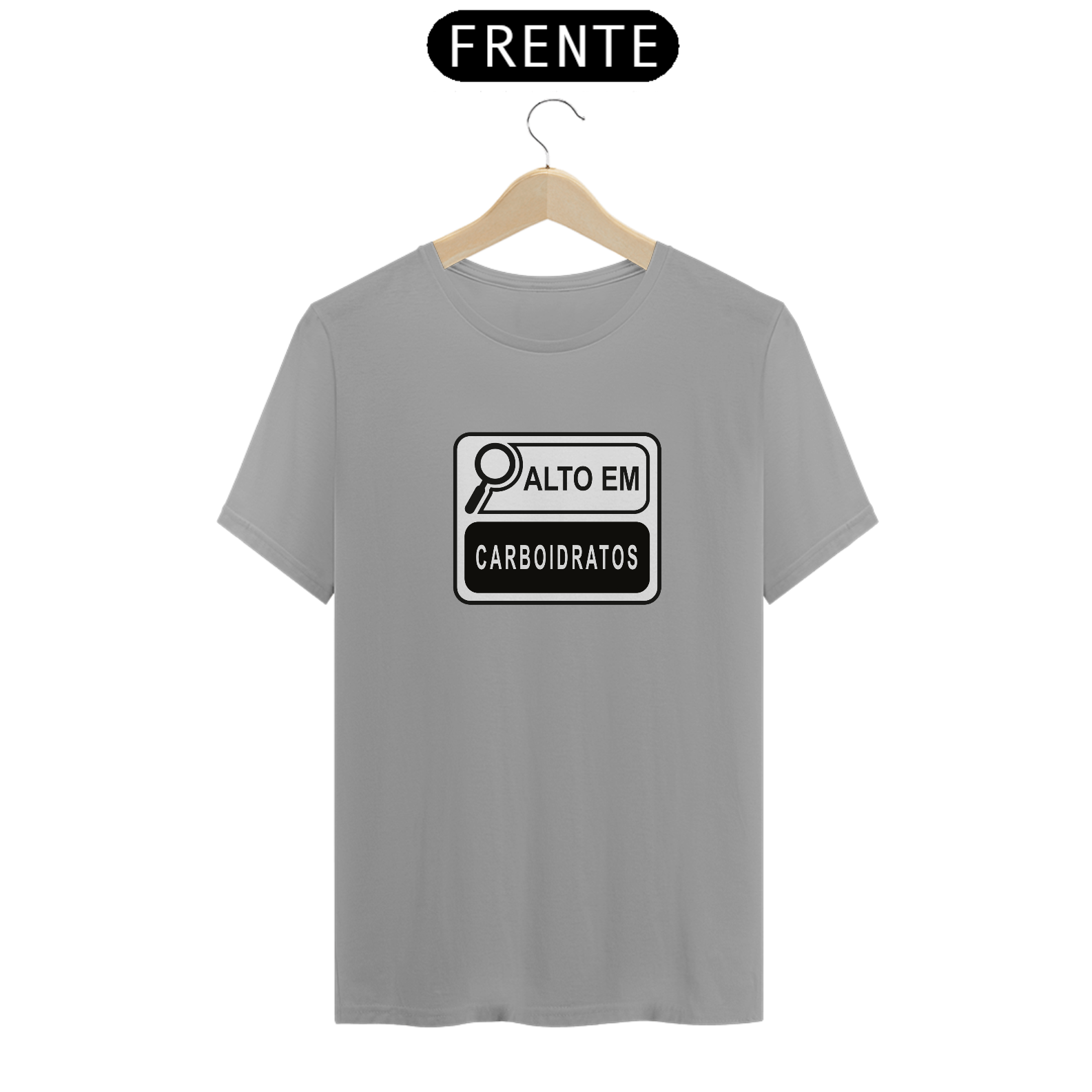 Nome do produto: camiseta Alto em CARBOHIDRATOS