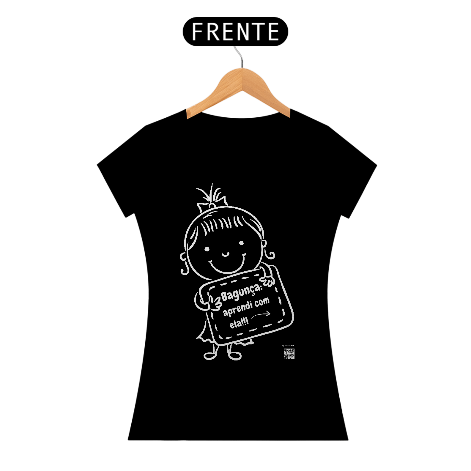 Nome do produto: BAGUNÇA APRENDI COM ELA (feminina)