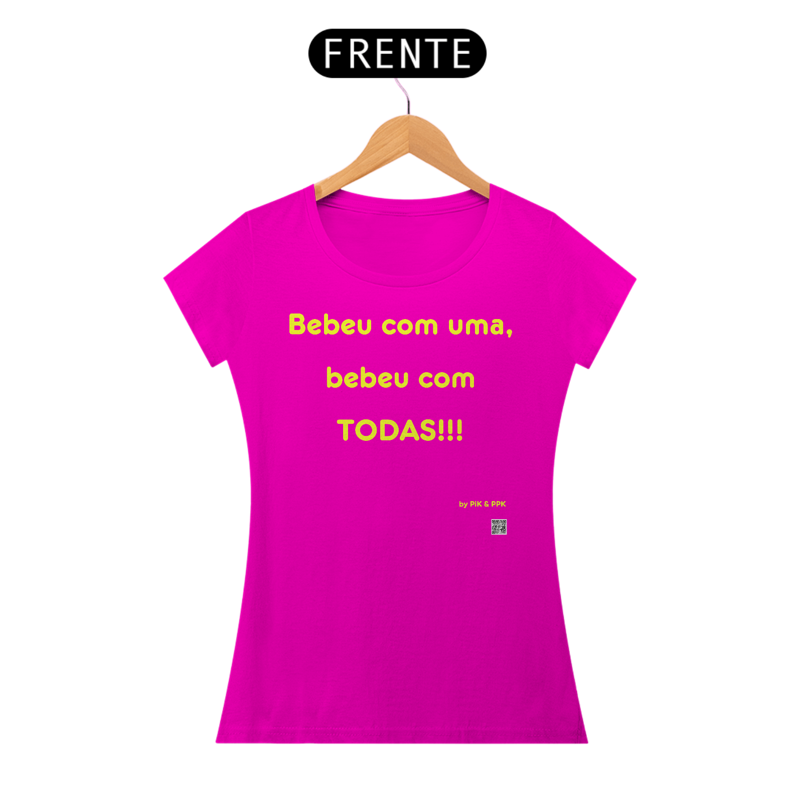 Nome do produto: camiseta BEBEU COM TODAS