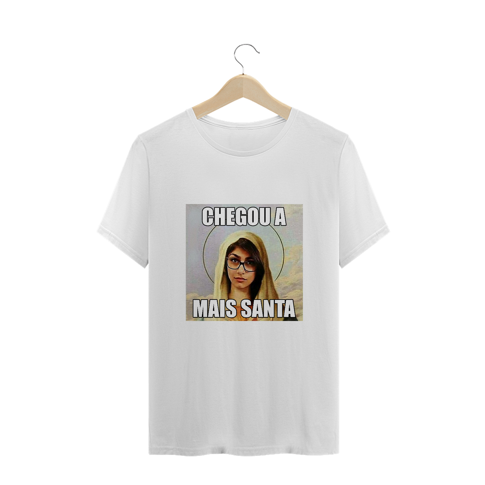 Nome do produto: Chegou A Mais Santa - T-Shirt Pluz Size