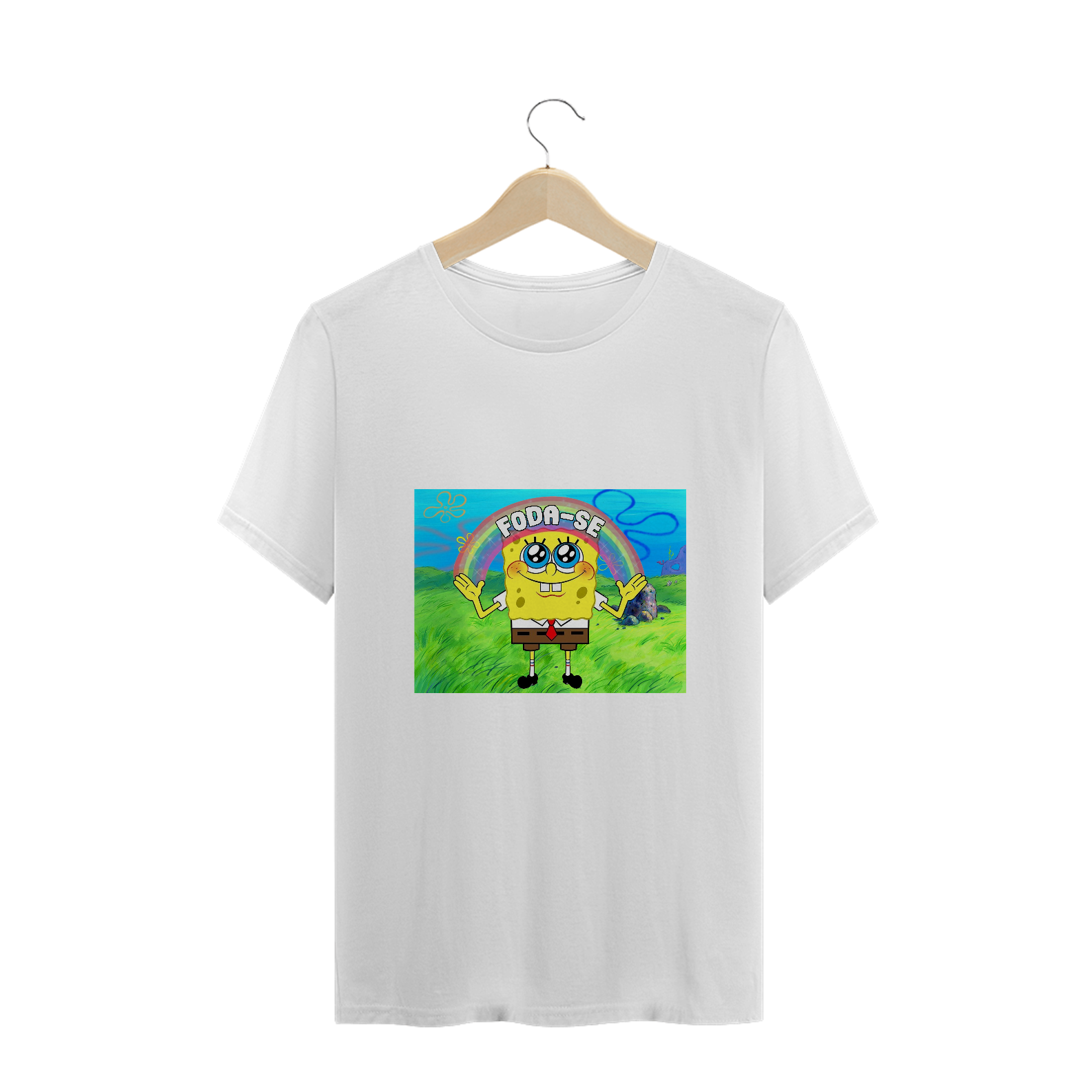 Nome do produto: Bob Espoja Foda-se - T-Shirt Plus Size