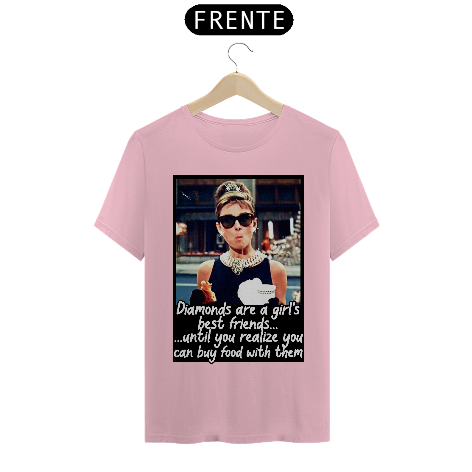 Nome do produto: Diamond Friends (Audrey Hepburn) - T-Shirt