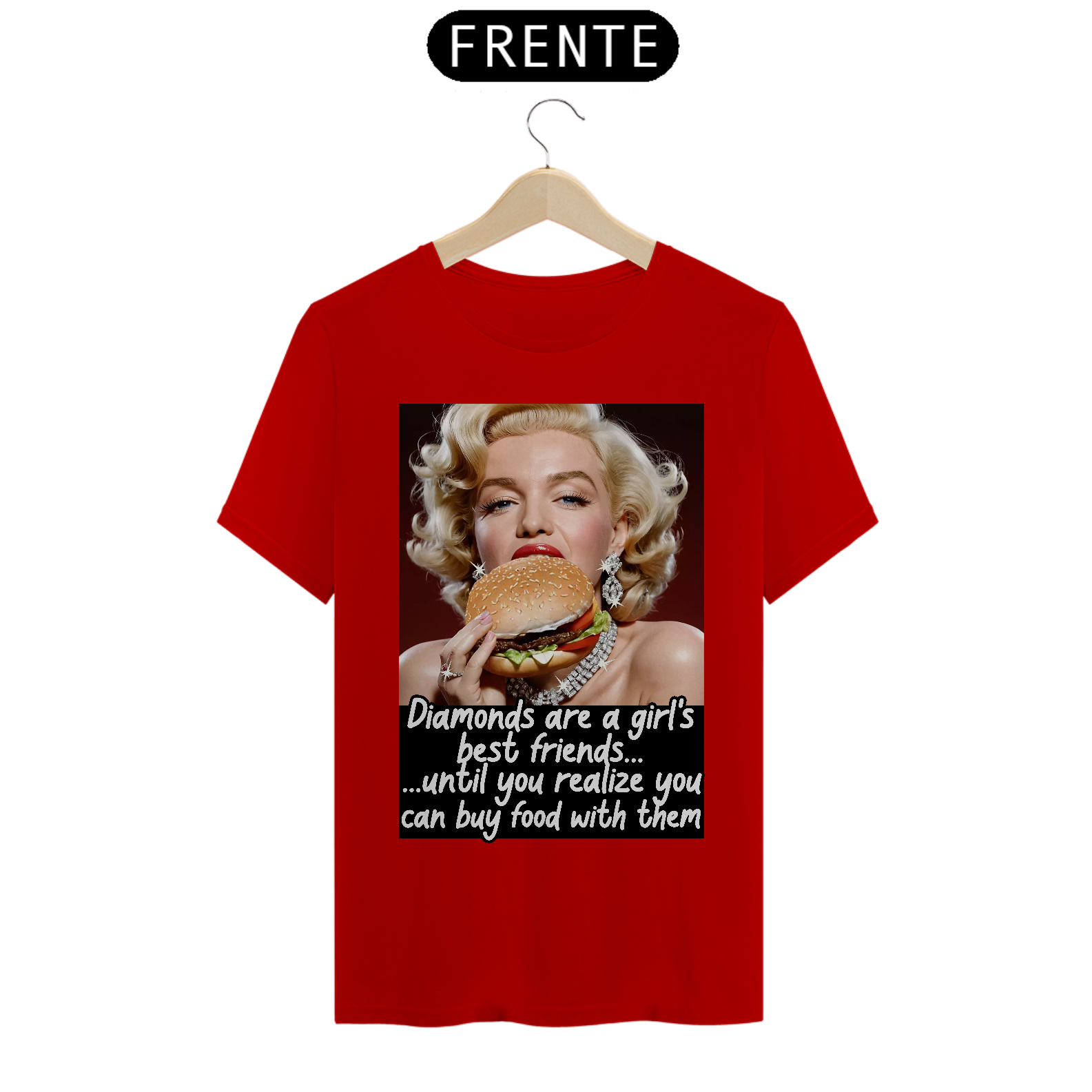 Nome do produto: Diamond Friends (Marilyn Monroe) - T-Shirt